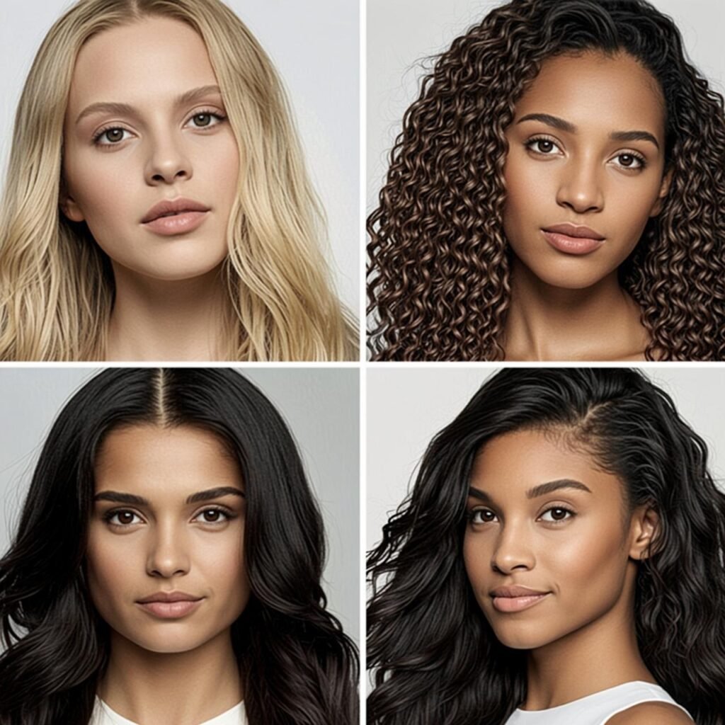 featured image showing women with the best haircut for your face shape