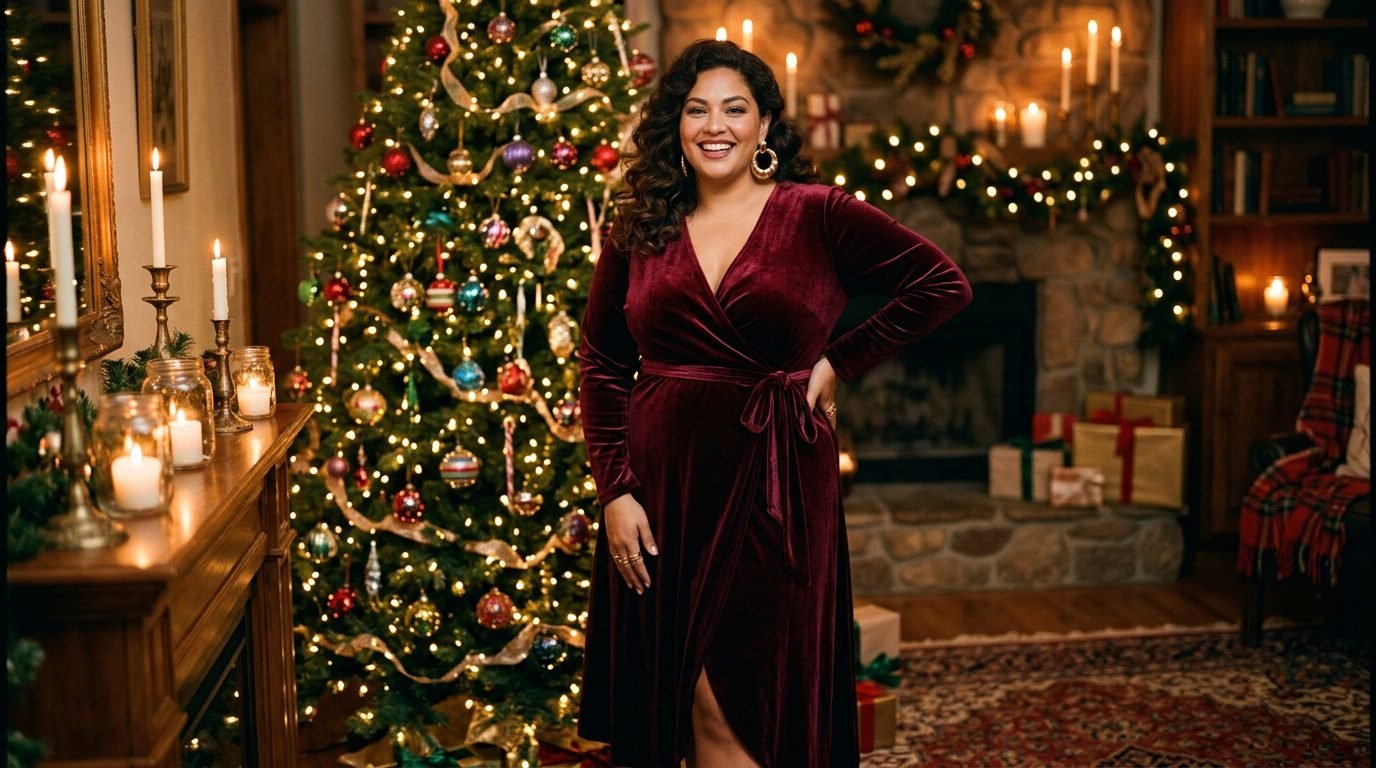 12 Christmas Plus Size Outfit Ideas That Photograph Like a Dream