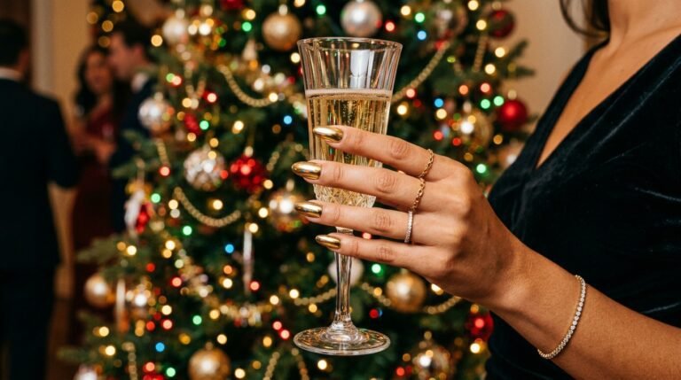 12 Christmas Chrome Nail Ideas That Catch Every Light in the Room