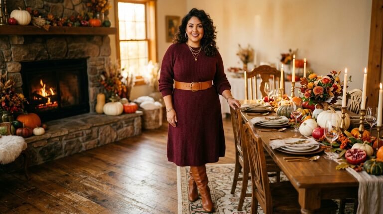 Plus Size Thanksgiving Outfit Ideas 2026 — Comfortable, Cute, Photo-Ready