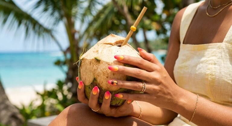 Vacation Nails: 45+ Tropical and Beachy Nail Ideas Perfect for Your Trip