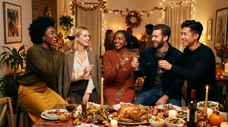 Friendsgiving Party Outfit Ideas — Dress Codes for Every Kind of Friend Table