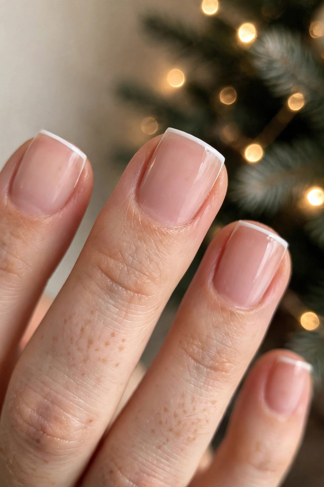 christmas nails square the razor french