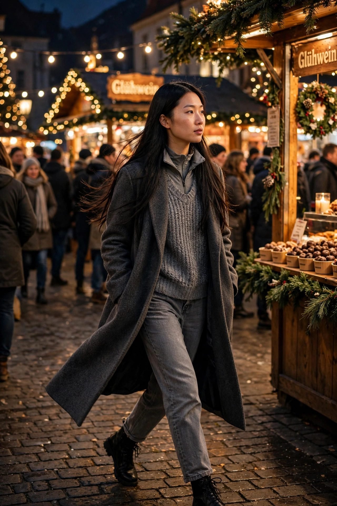 christmas market outfit the grey monochrome