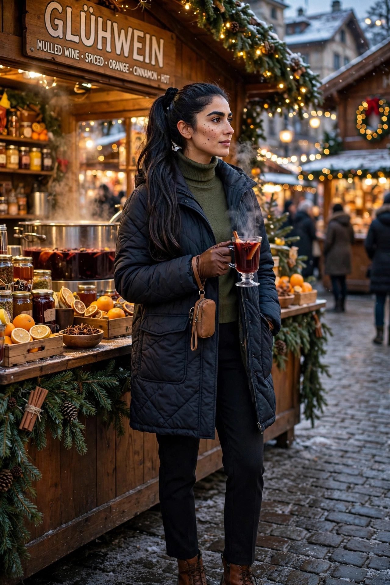 christmas market outfit the glühwein carrier