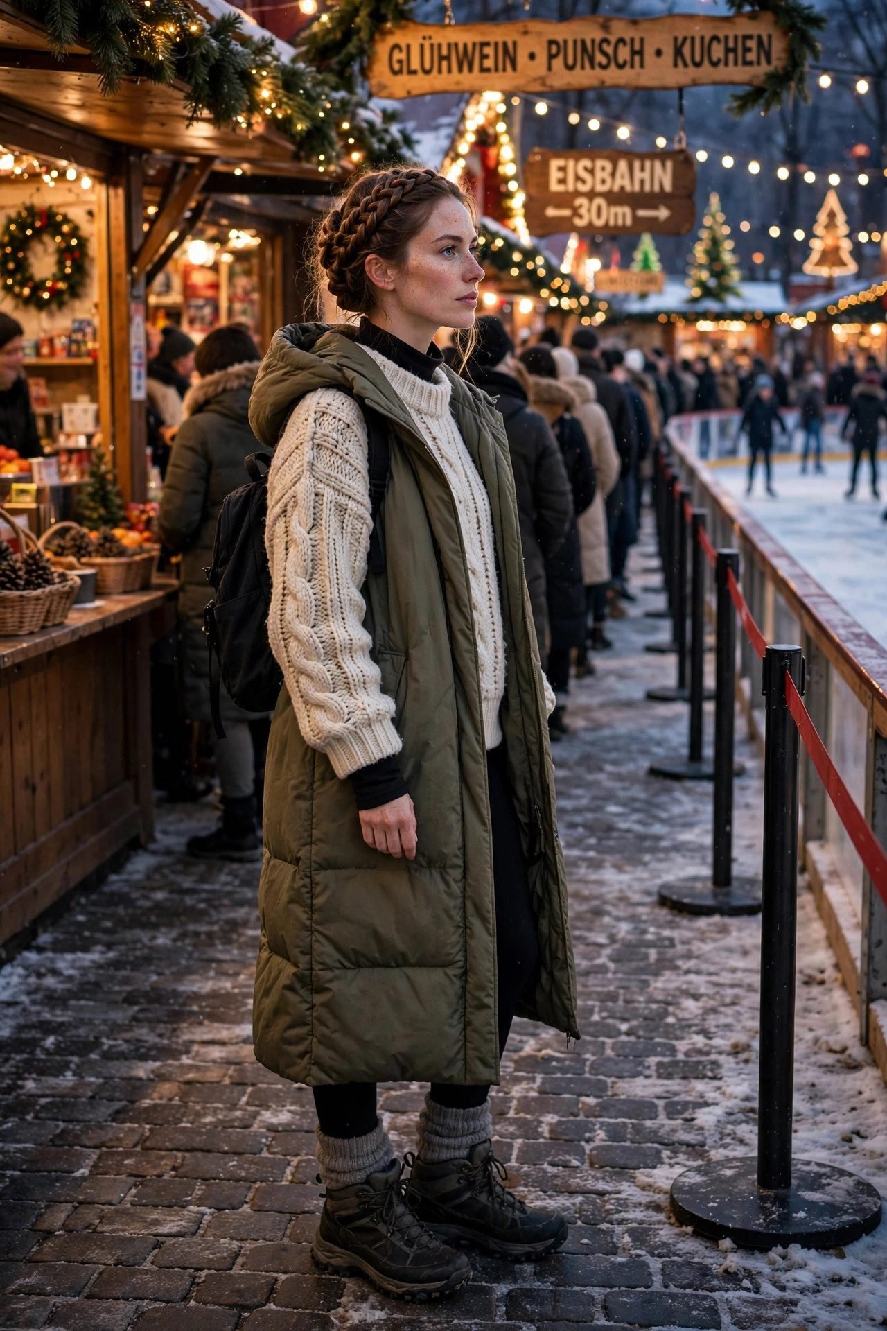 christmas market outfit the queue survivor