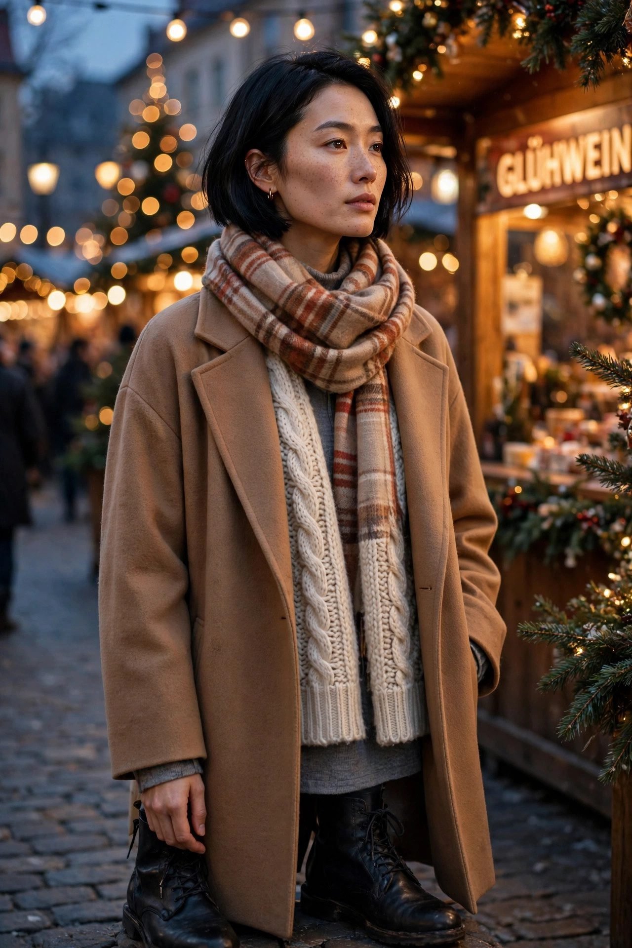 christmas market outfit the layer map (how every look below is built)