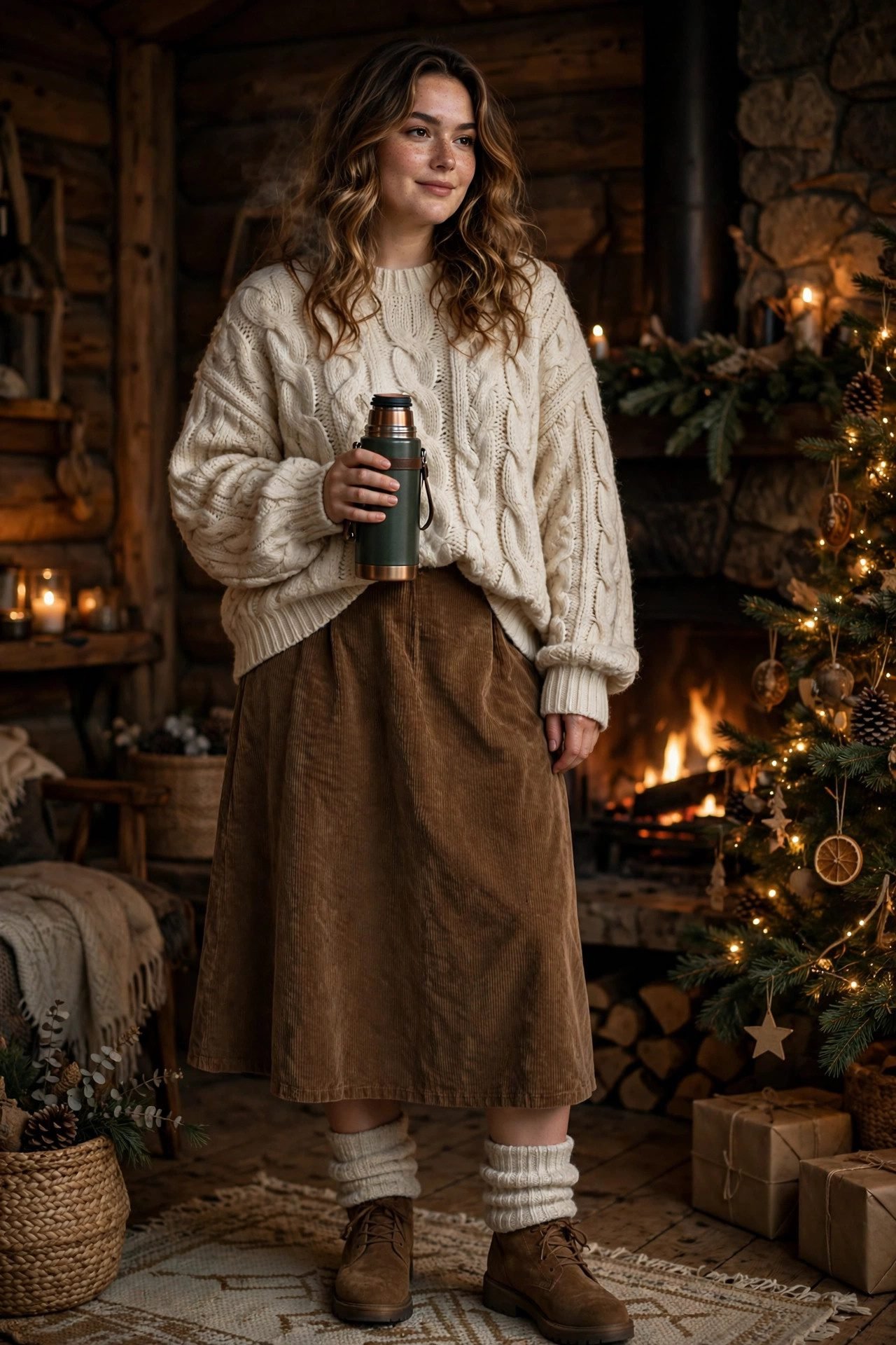 christmas outfits aesthetic the cabin knit