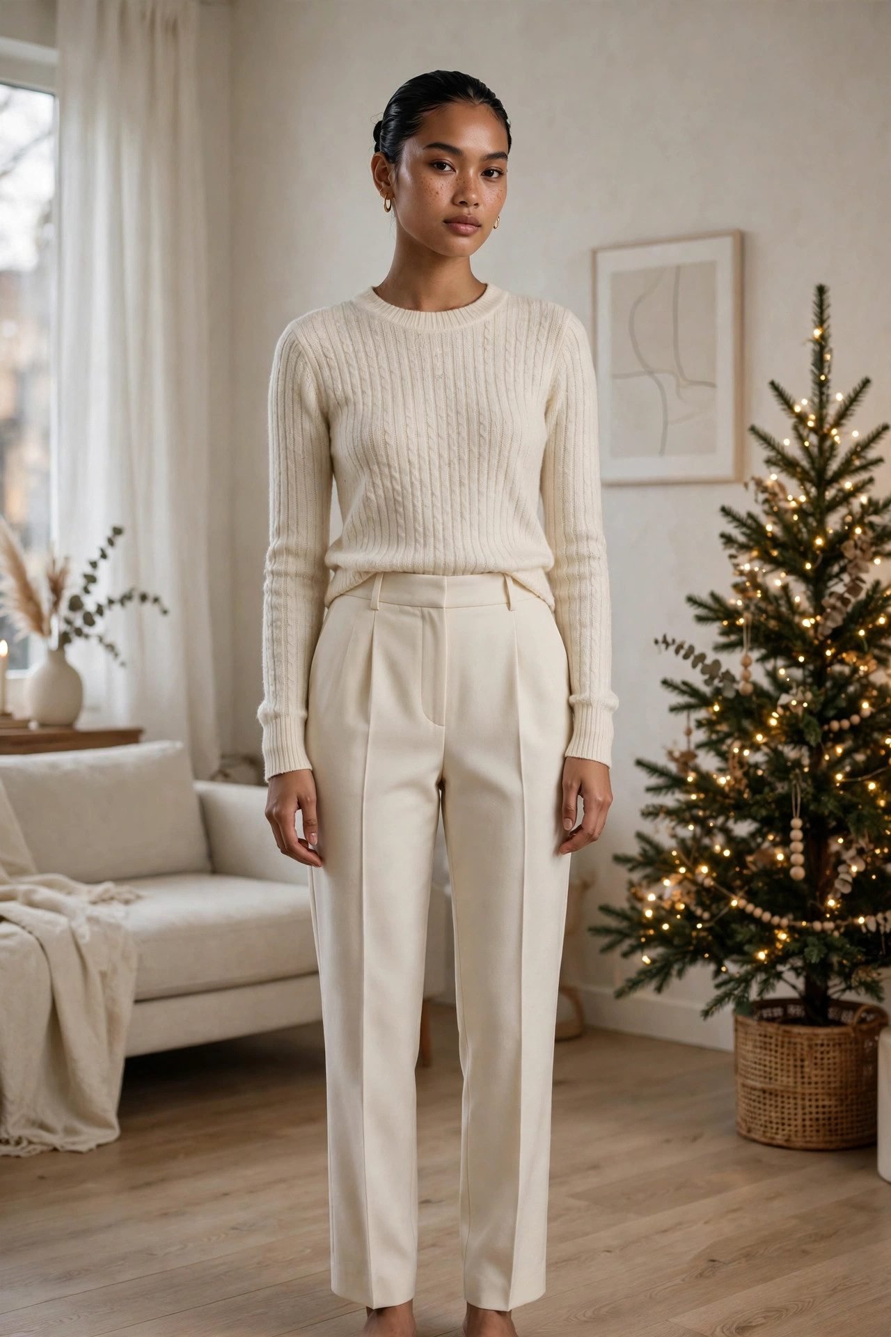 christmas outfits aesthetic the neutral column