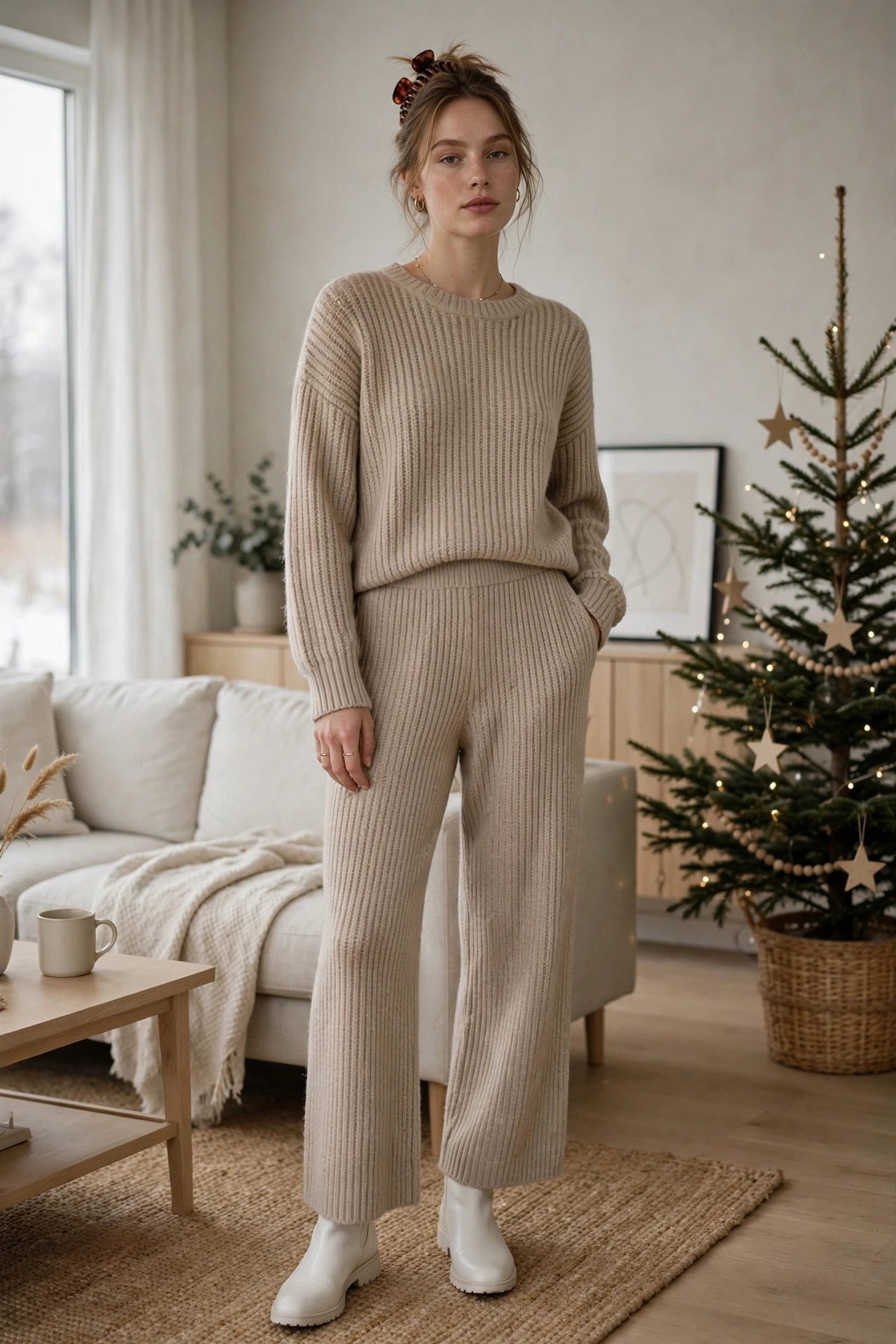 christmas outfits aesthetic the greige set