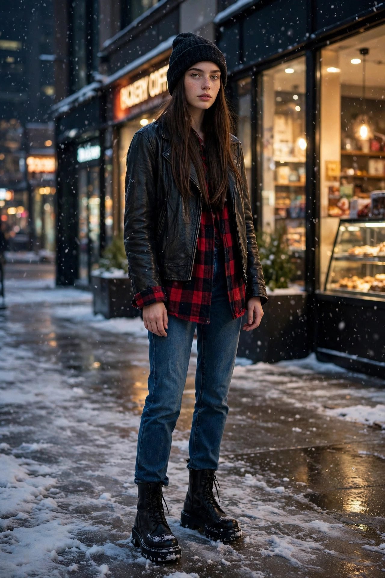 christmas outfits aesthetic the flannel x leather