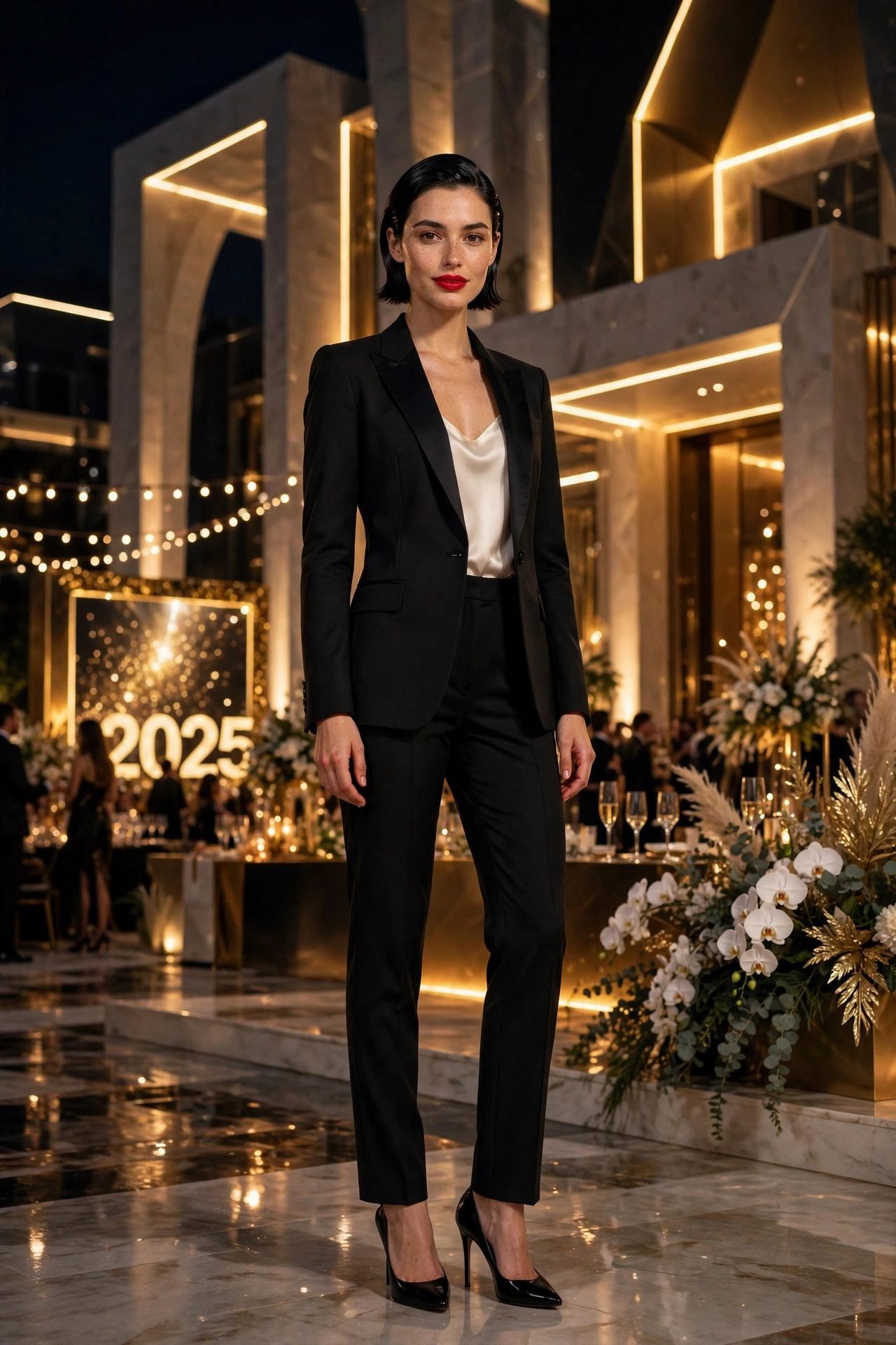 new year outfit ideas the tuxedo take