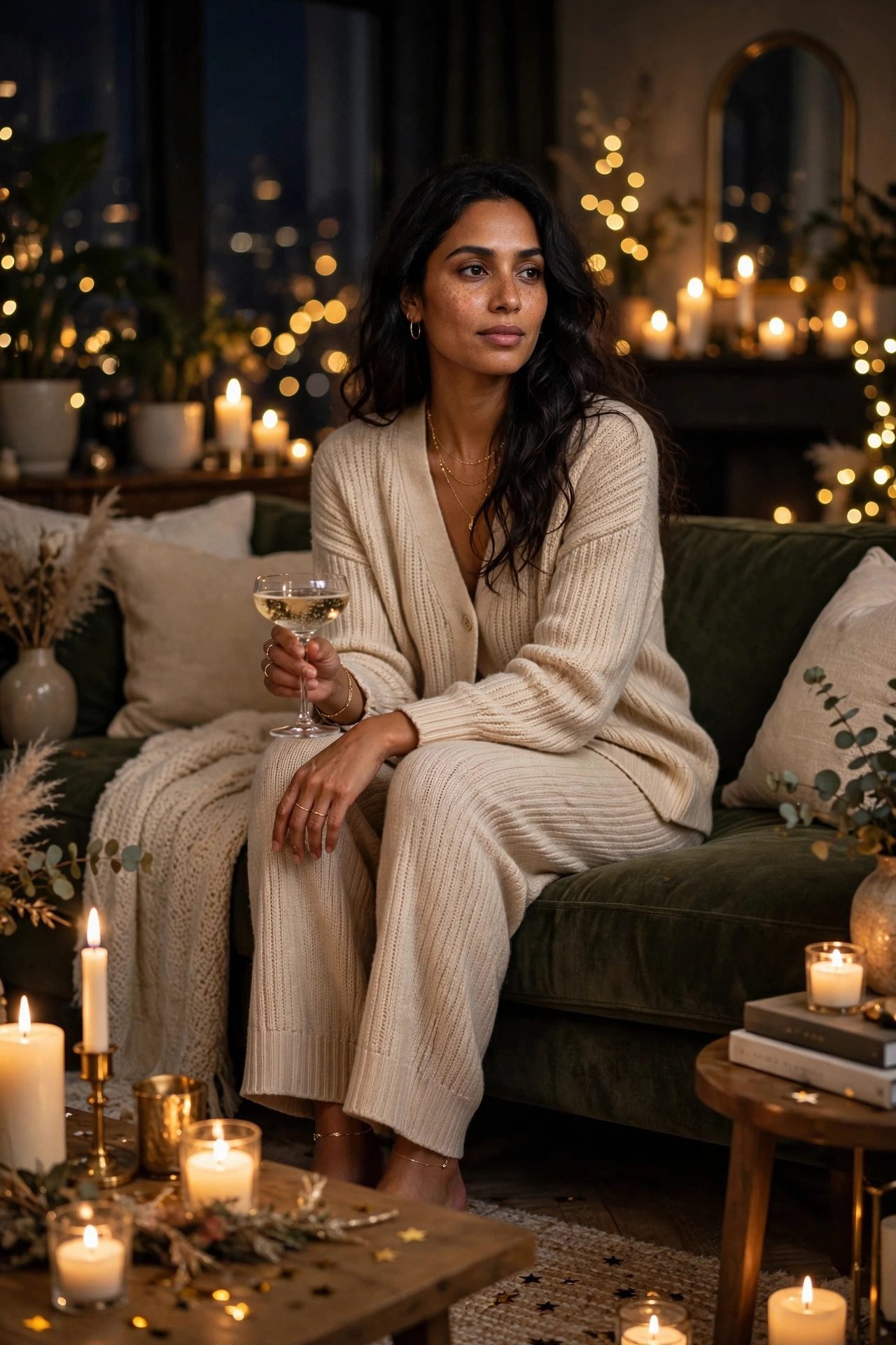 new year outfit ideas the midnight bubbly set
