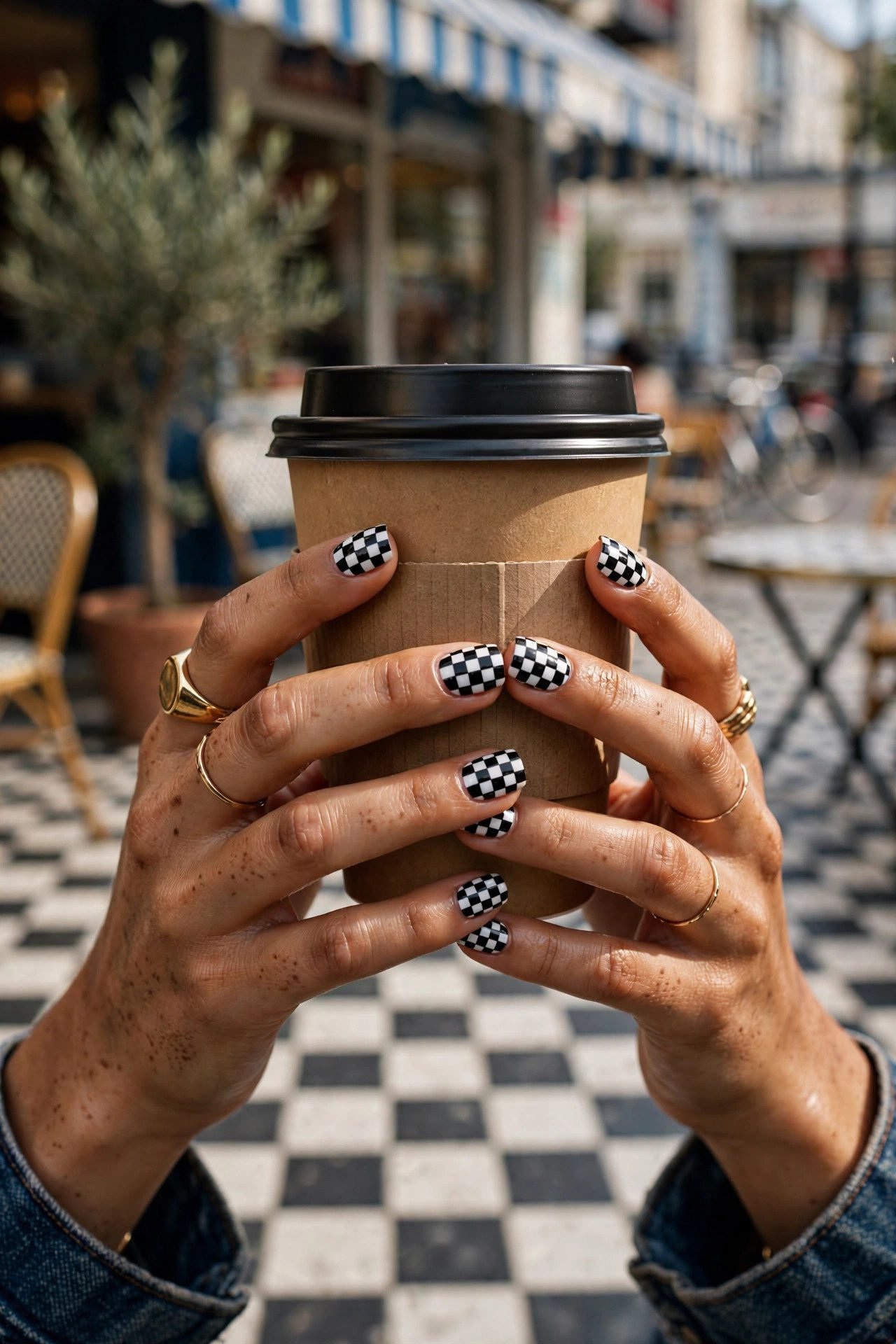 nail art — The Checkerboard