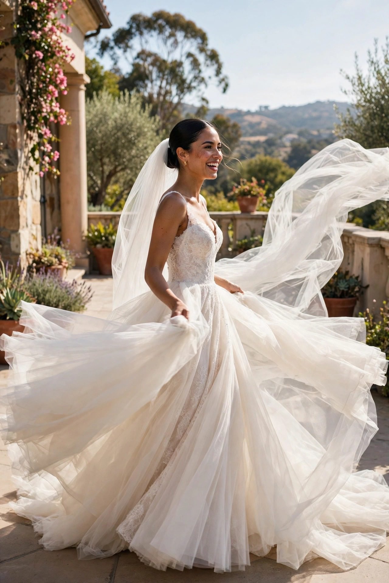 wedding dresses — The Detachable-Train Romantic