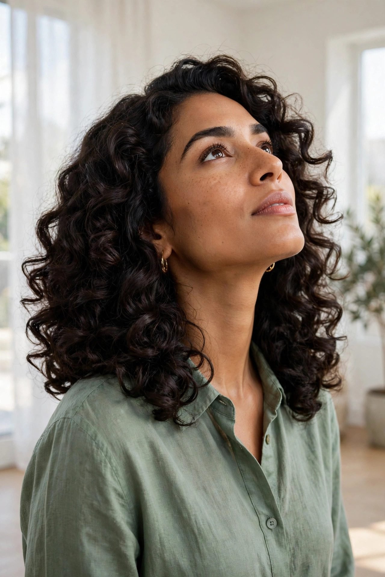 curly hairstyles — The Shoulder-Length Cushion