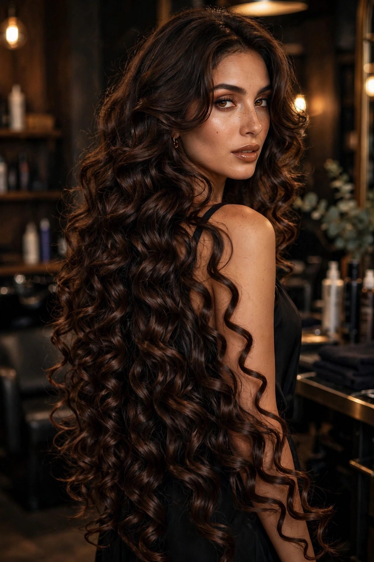 curly hairstyles — The Long Layered Spirals