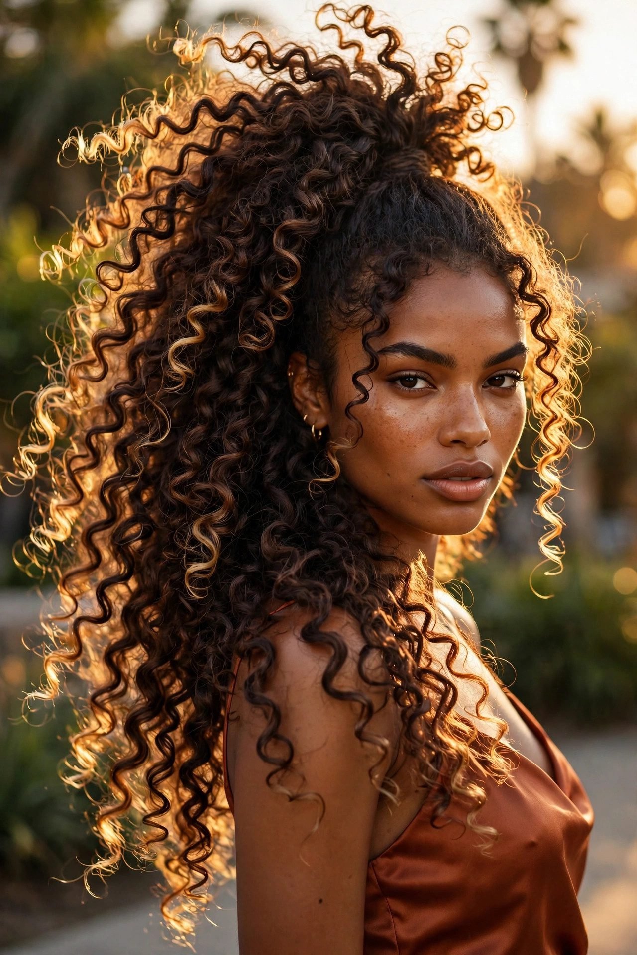 curly hairstyles — The Pineapple High Pony