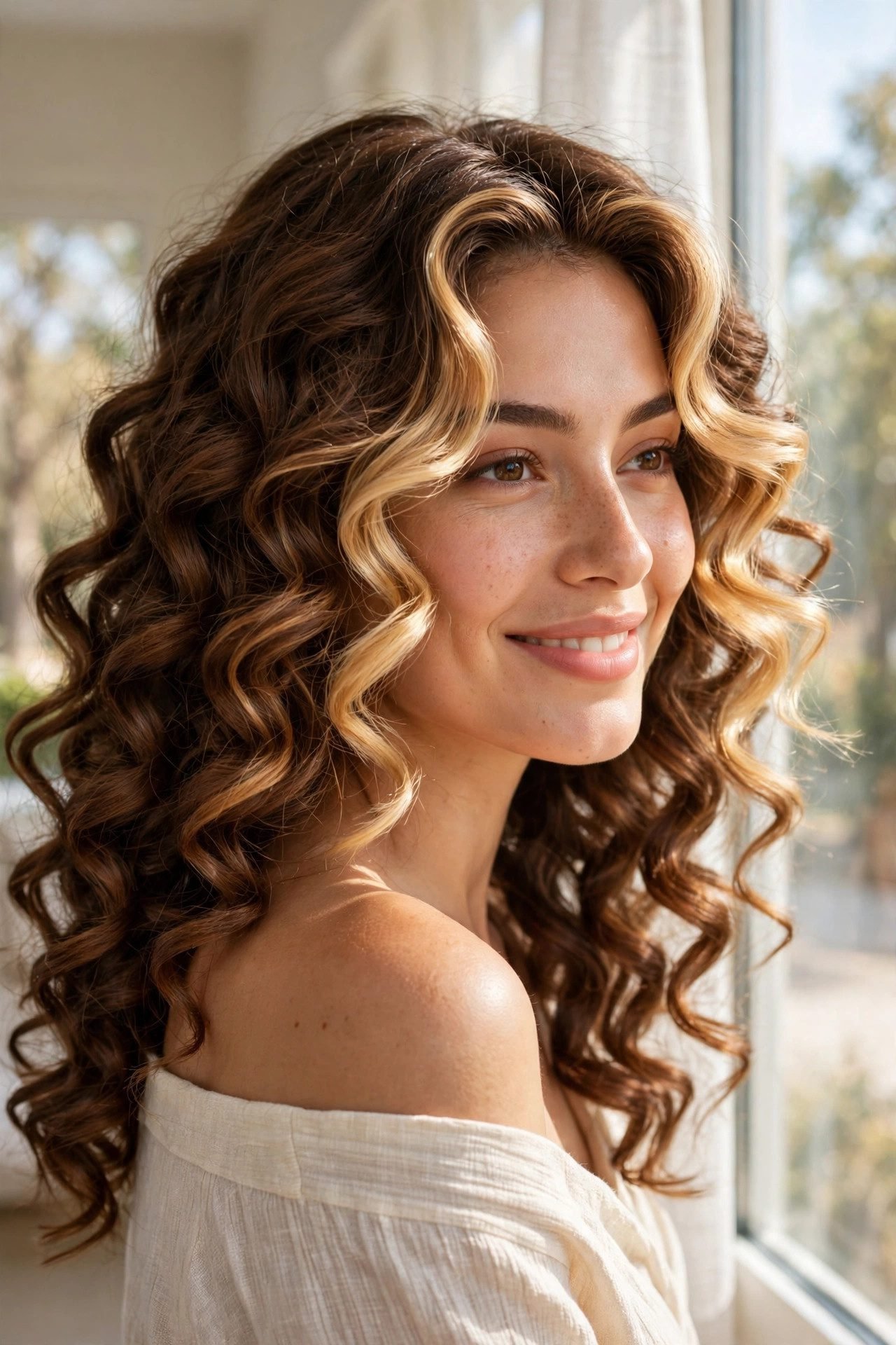 curly hairstyles — The Face-Framing Honey on 3A