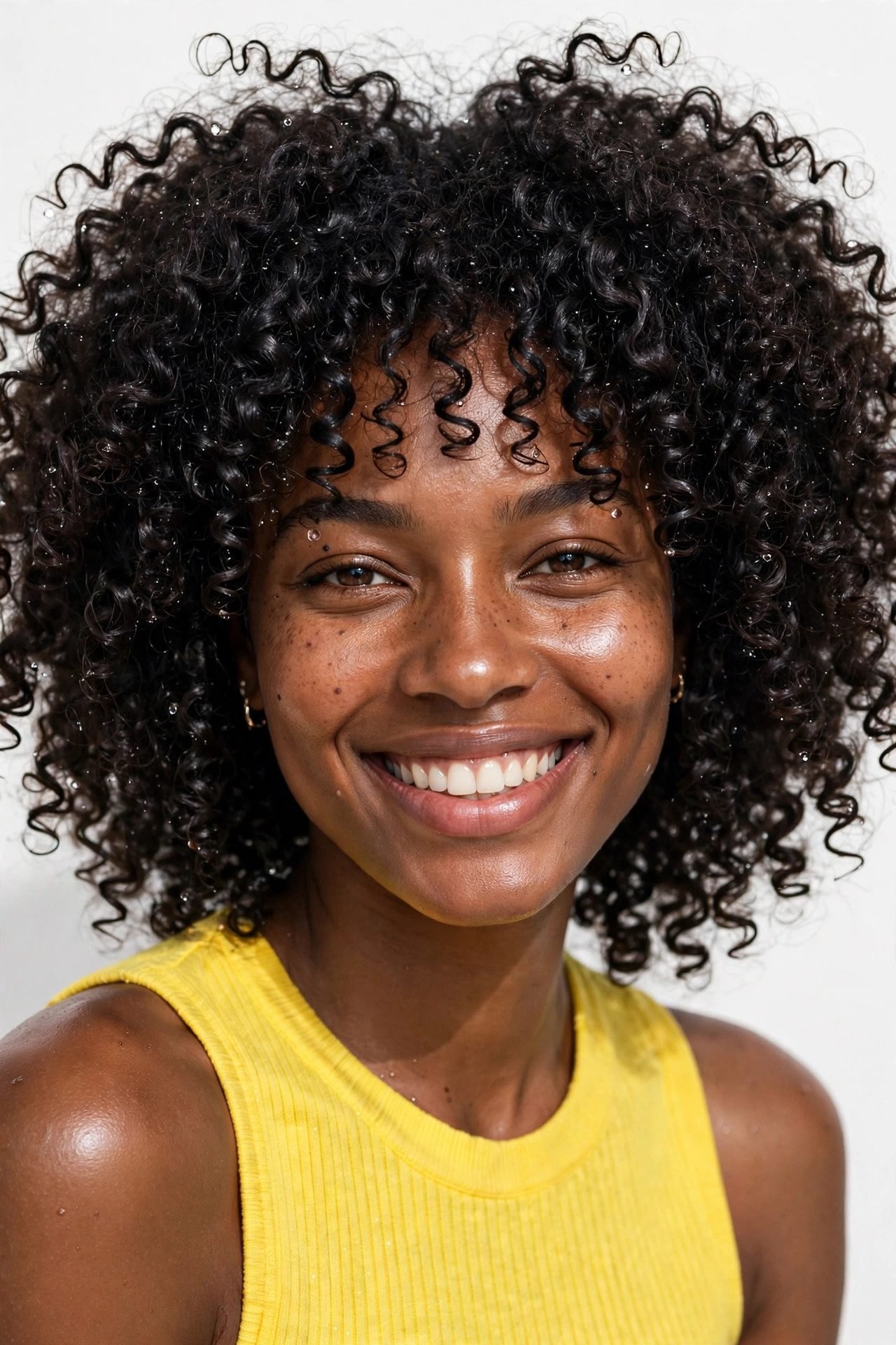 curly hairstyles — The Defined Wash-and-Go