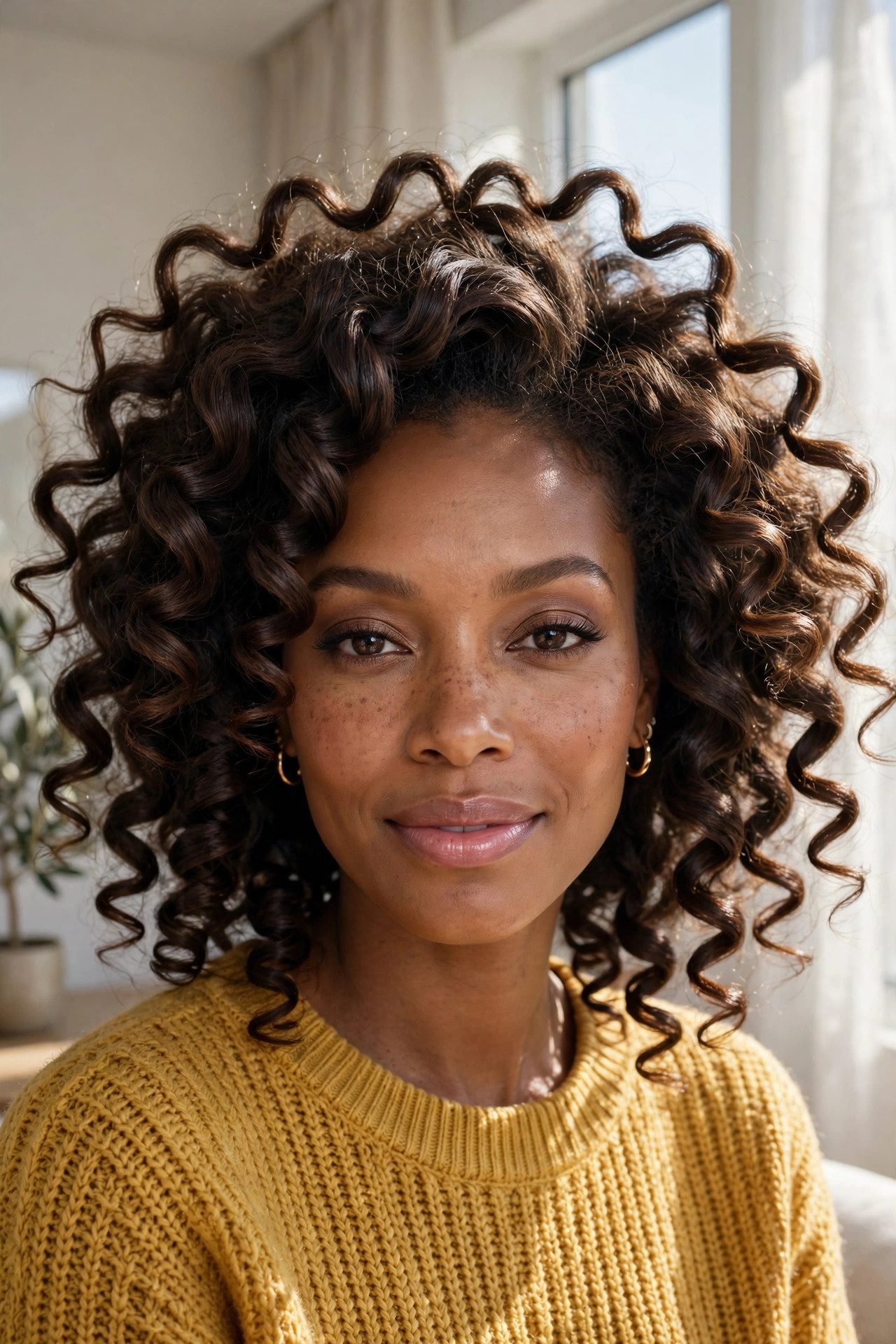 curly hairstyles — The Defined Twist-Out Frame