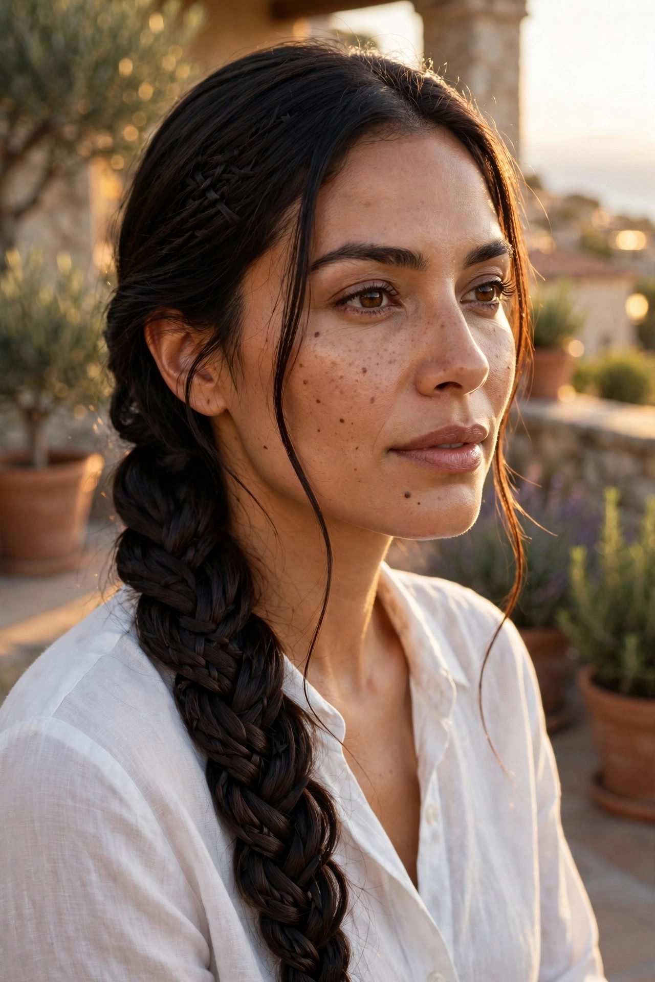 braided hairstyles — The Fishtail Side Braid