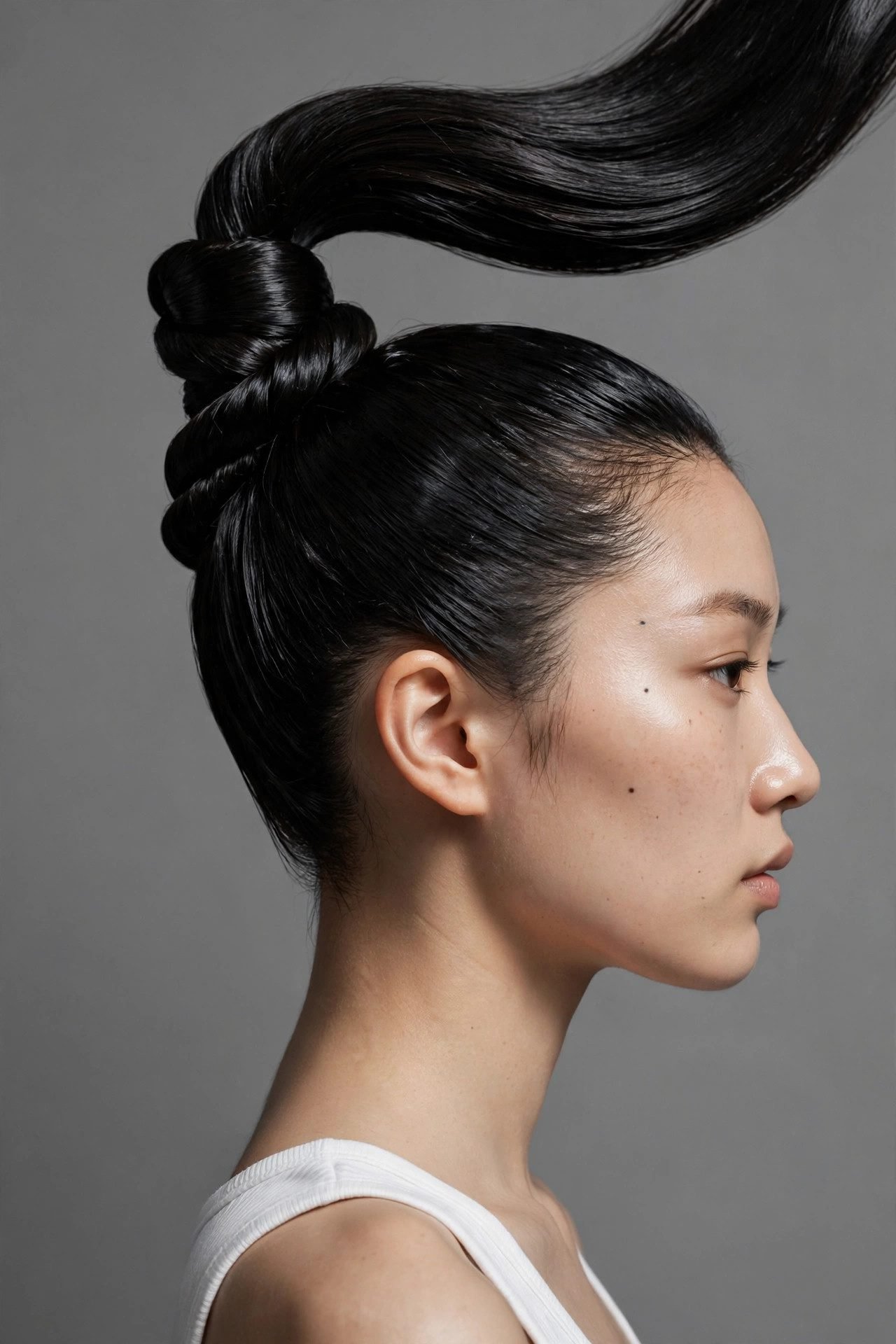 braided hairstyles — The Wrapped Rope Ponytail