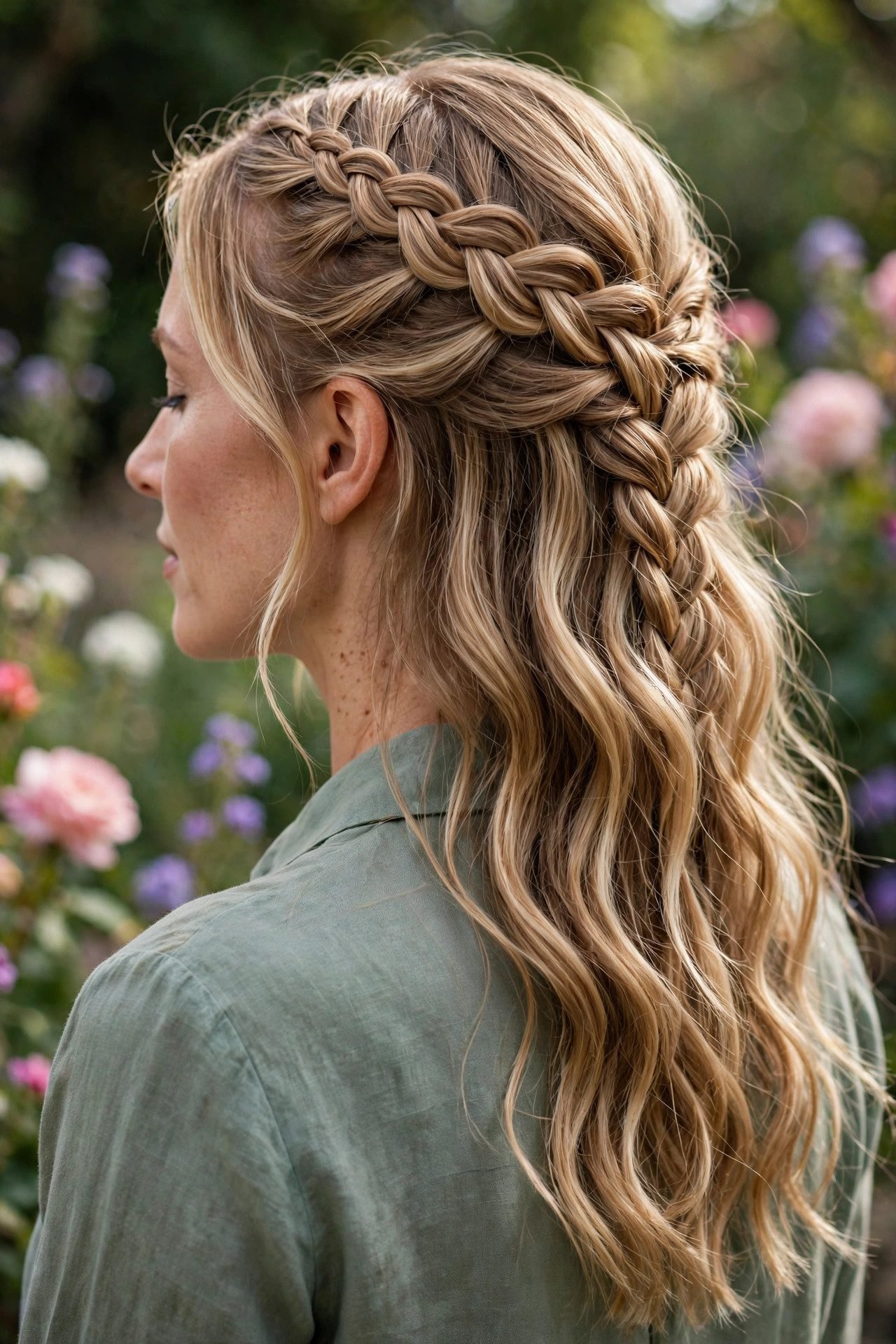 braided hairstyles — The Waterfall Braid