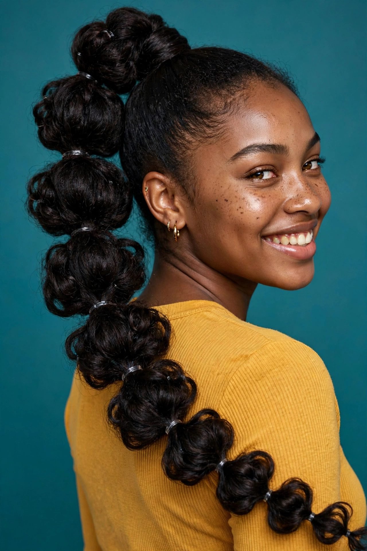 braided hairstyles — The Bubble Braid