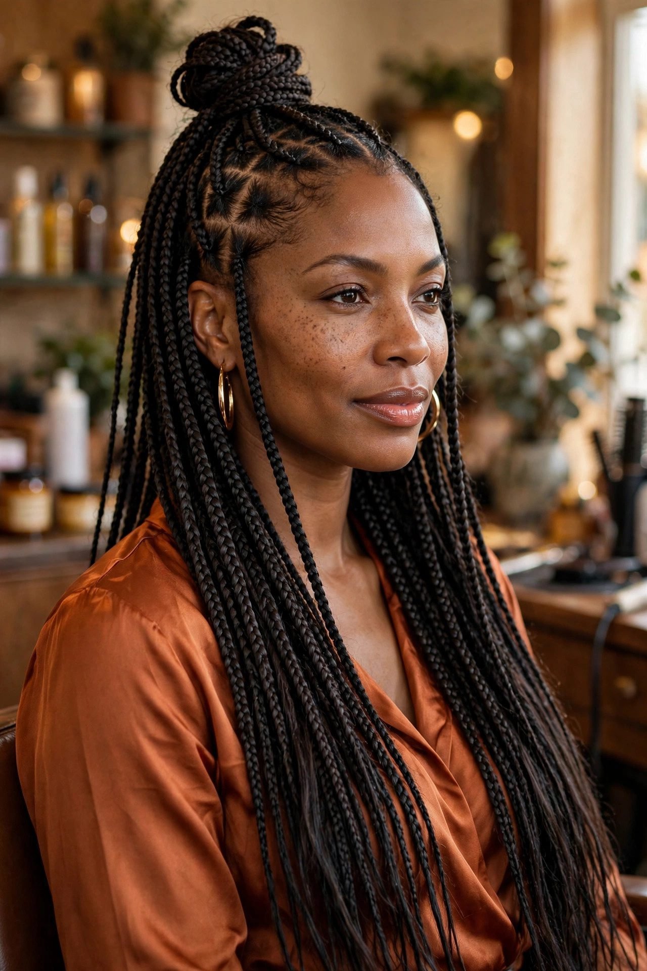 braided hairstyles — The Knotless Box Braids