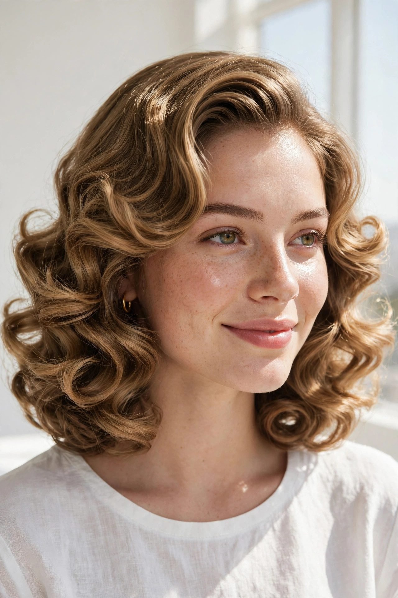 cute hairstyles — The Shoulder-Length Curl Set