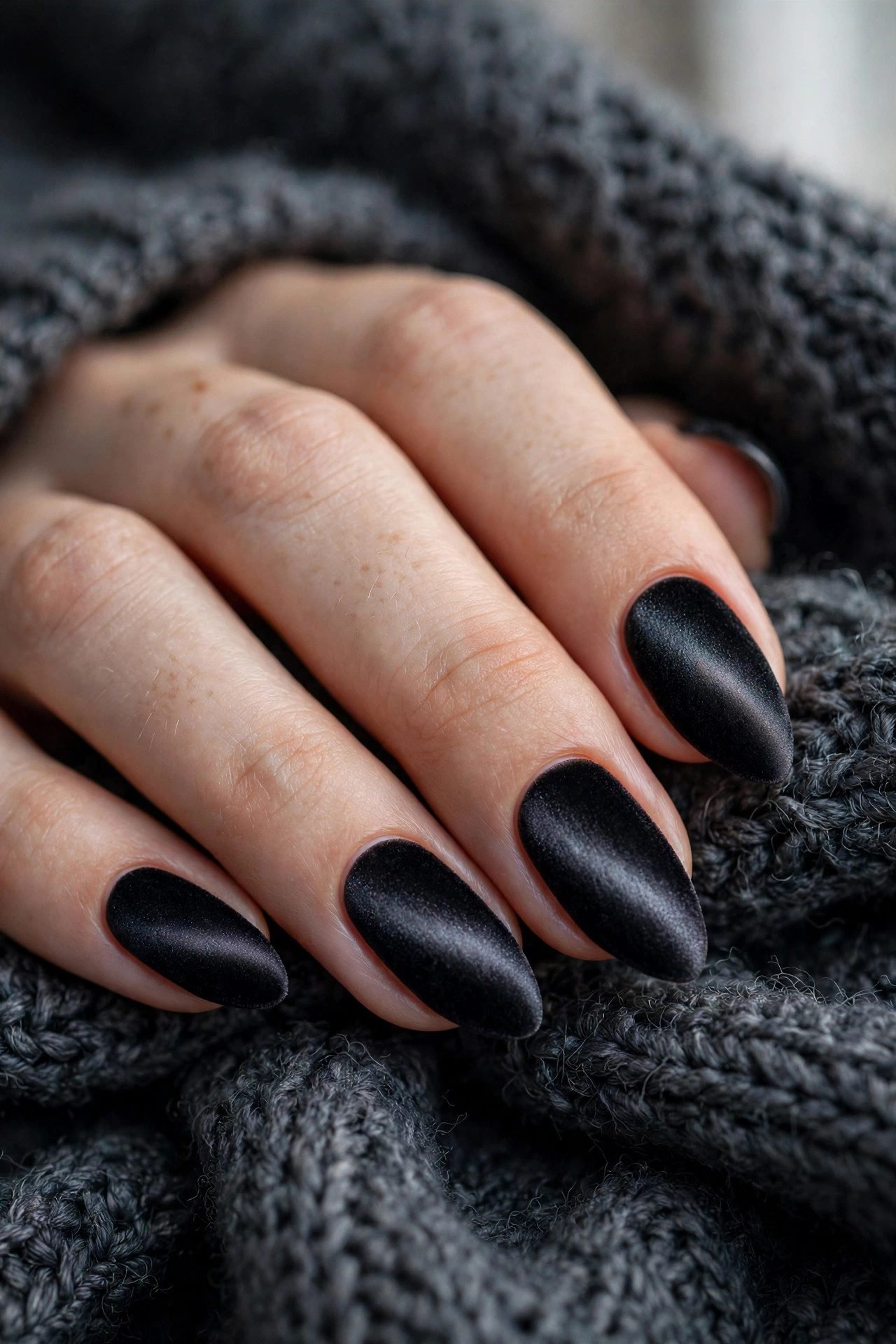 black nails — The Velvet Black