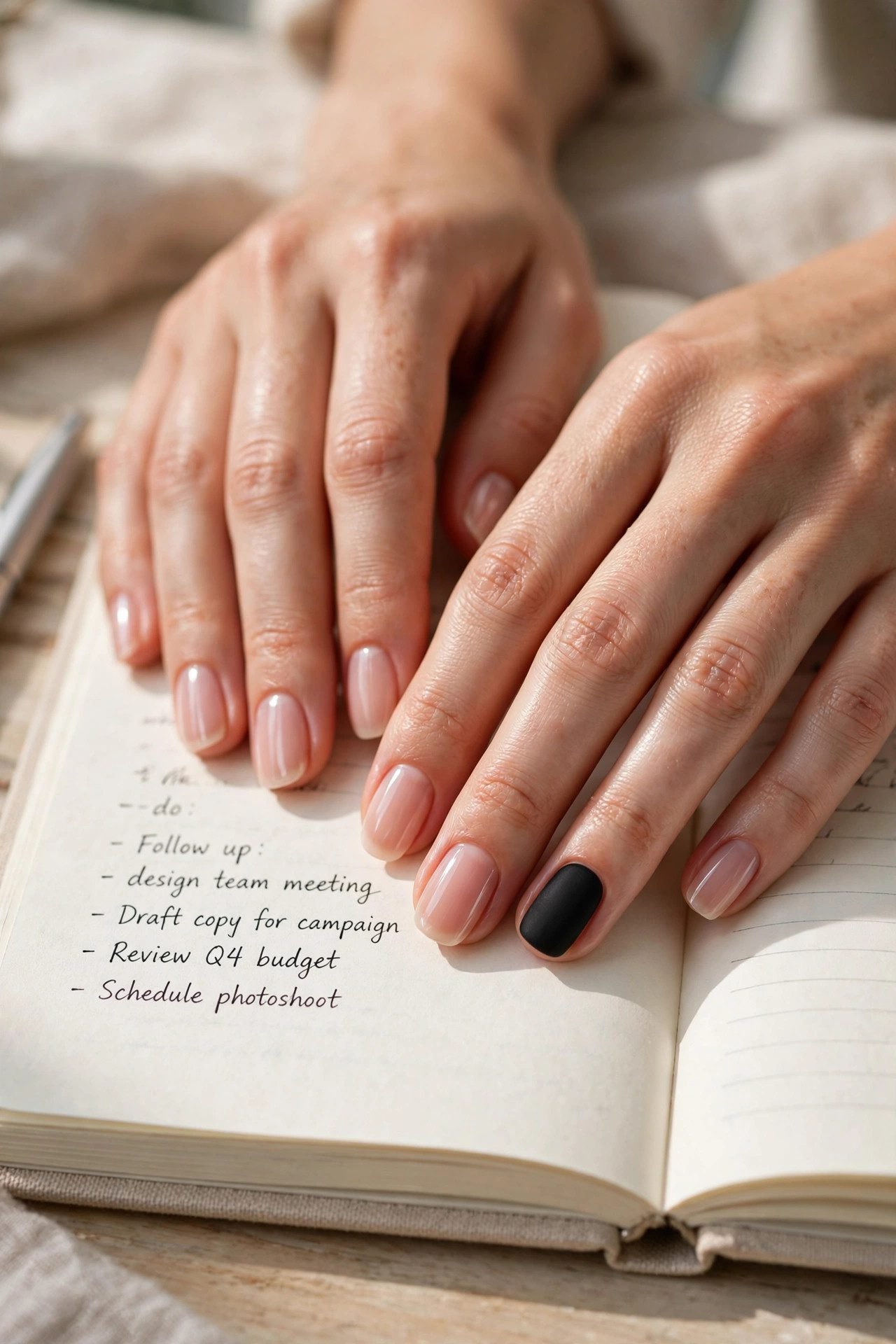 black nails — The Single Black Accent