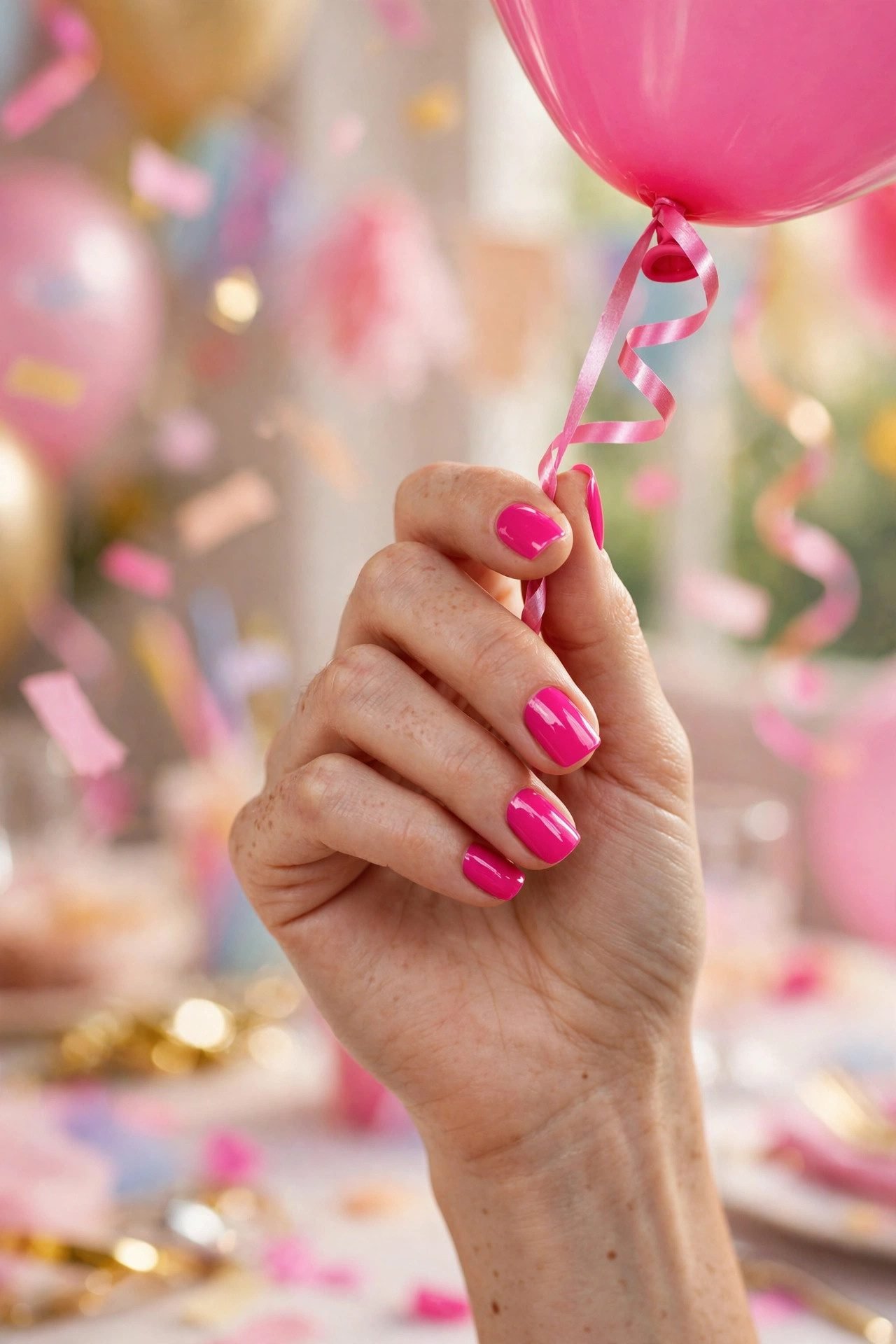 birthday nails — The Hot Pink Statement