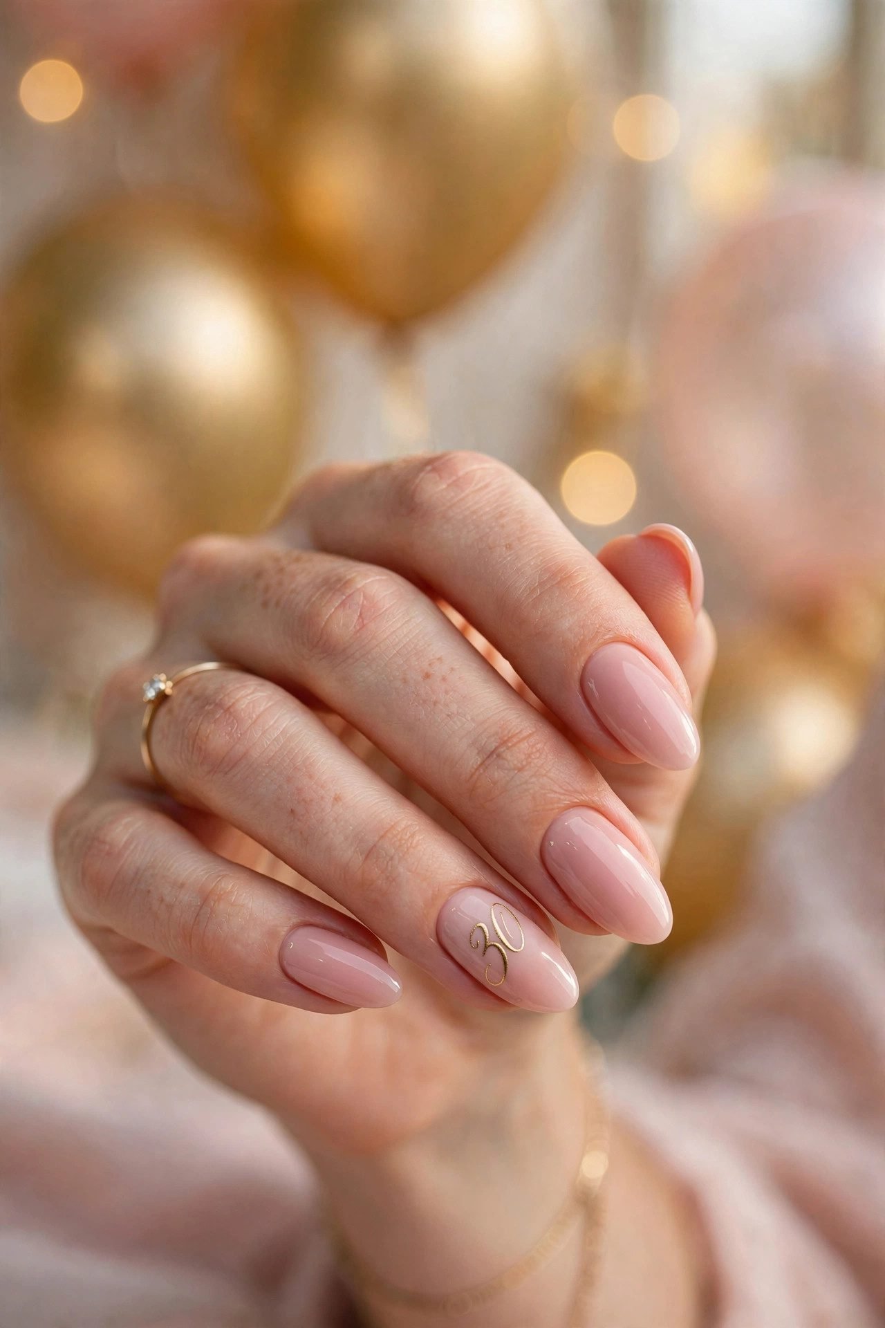 birthday nails — The Gold Number Set