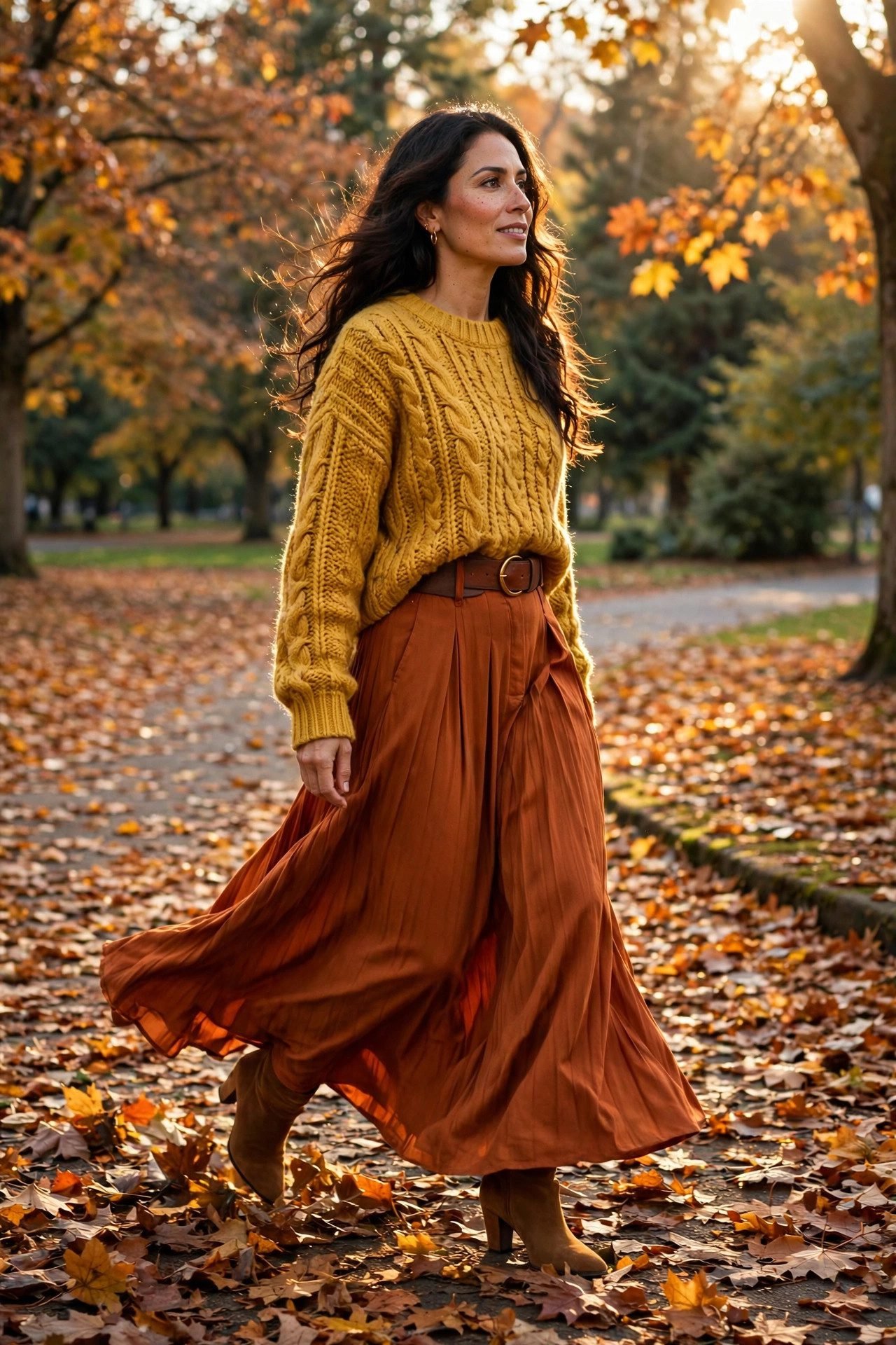 skirt outfits — The Fall Maxi and Sweater