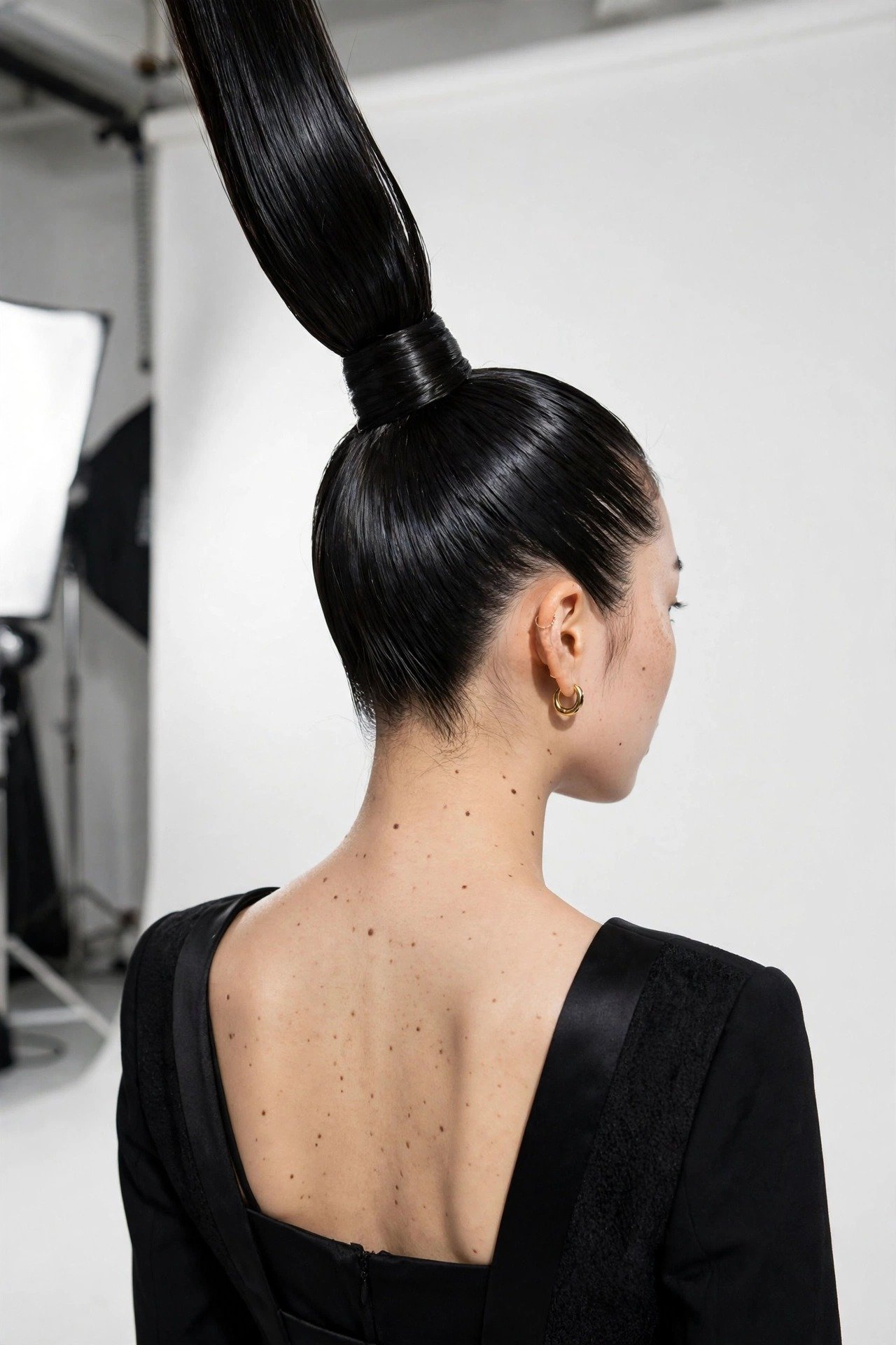 ponytail hairstyles — The Sky-High Sleek