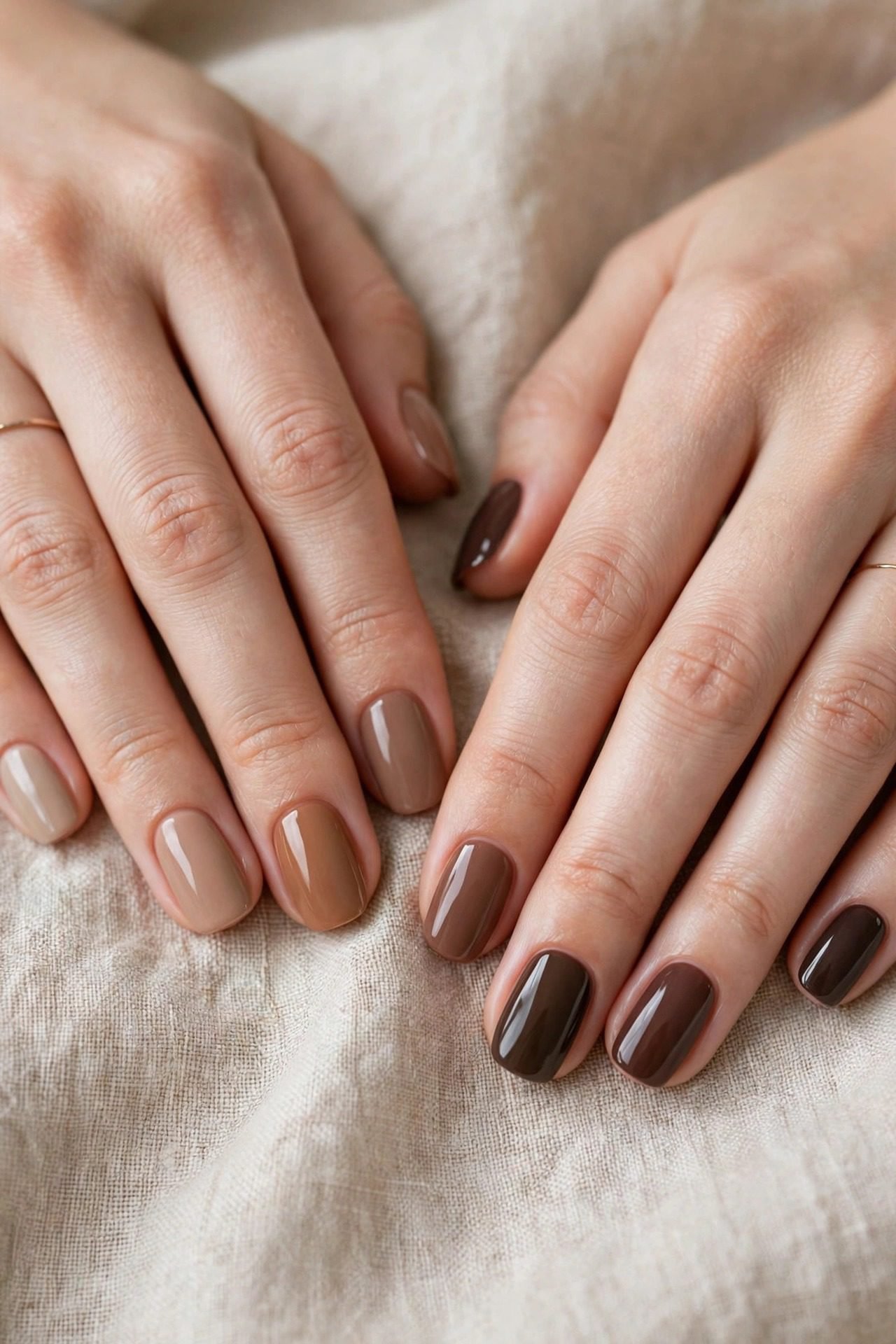 The Brown Nail Spectrum — 25 Shades, Light to Dark