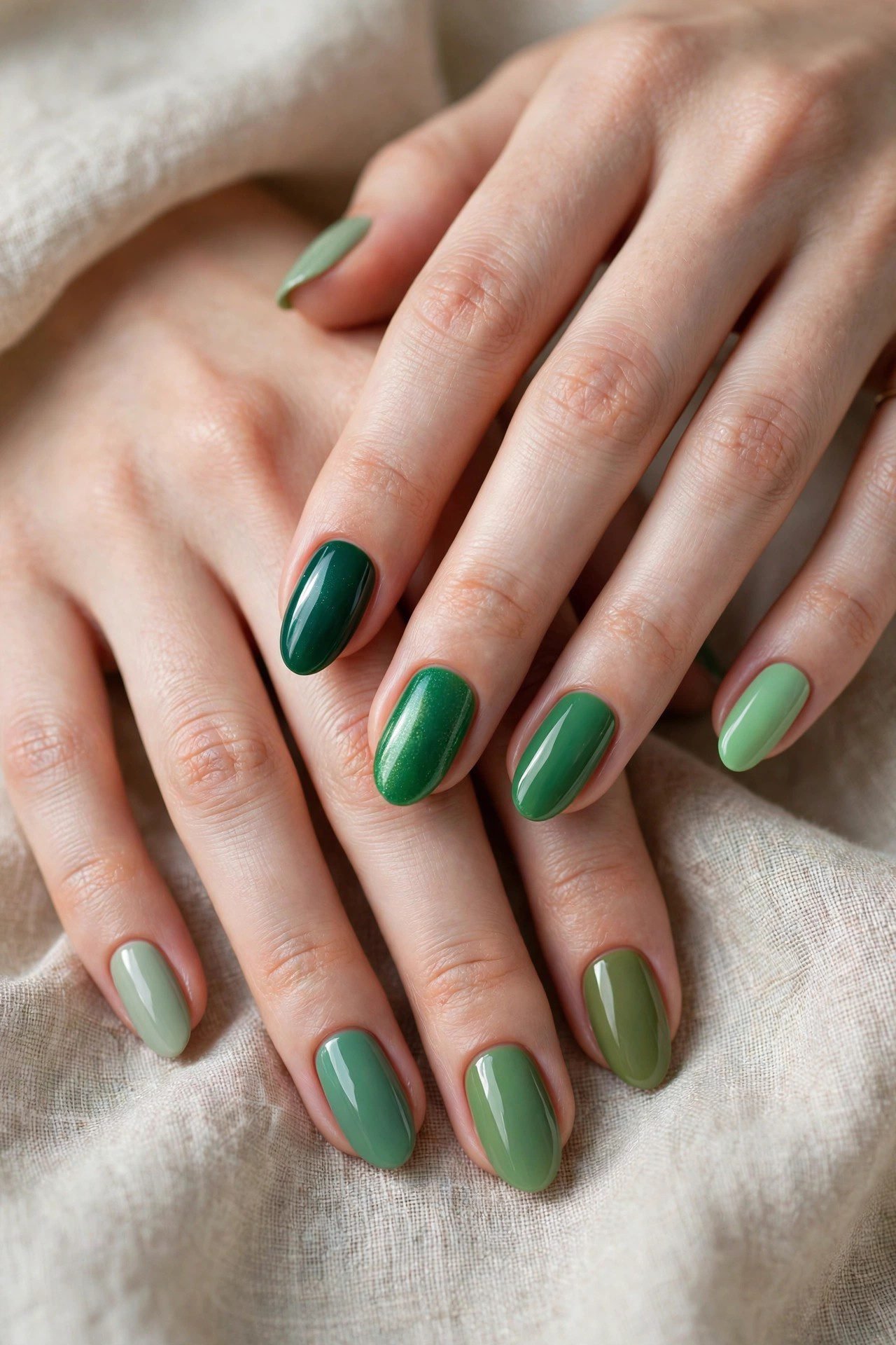 The Green Spectrum — 22 Shades, Sage to Emerald