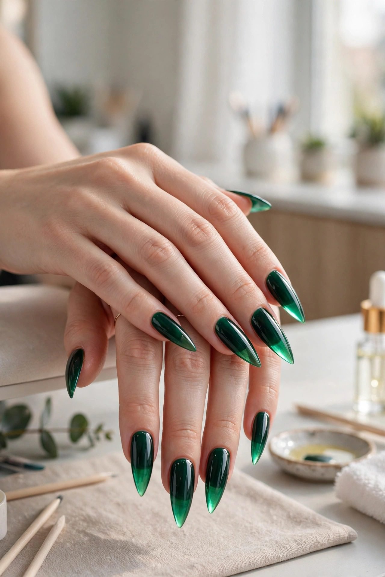 Emerald Jewel Stiletto