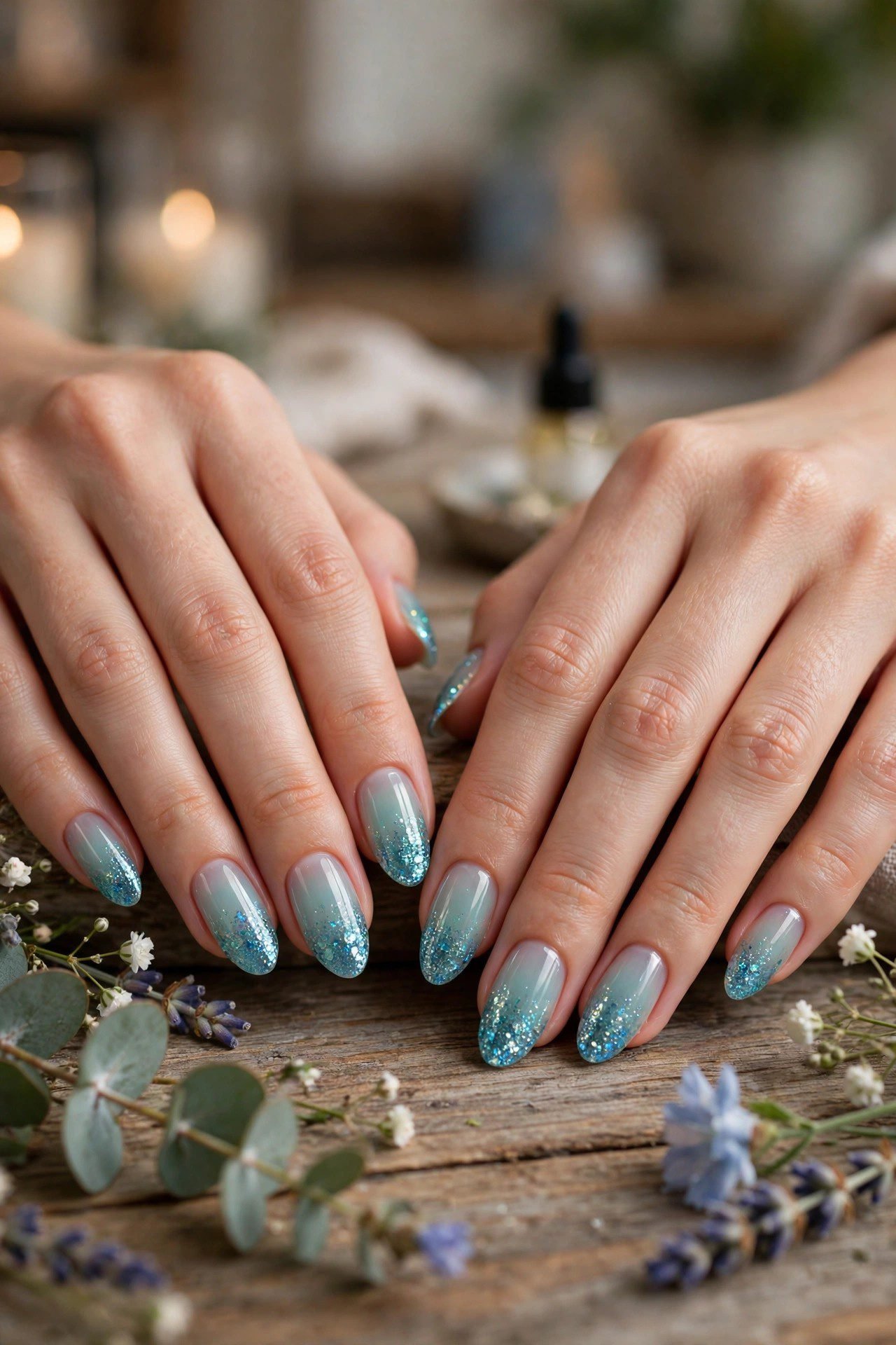 Ocean Glitter Fade