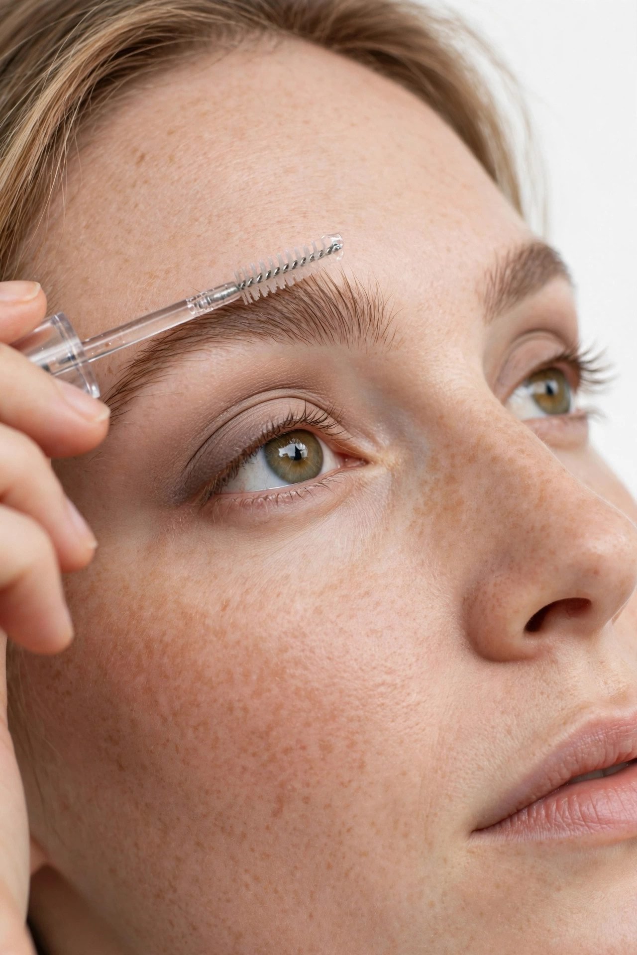Step 7: Brows and Eyes — Keep Them Soft