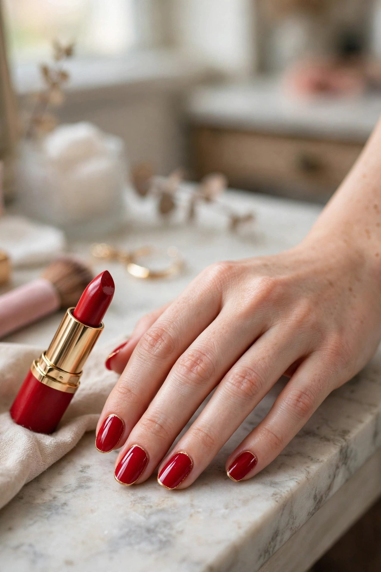 Cherry Lacquer & Gold Lining