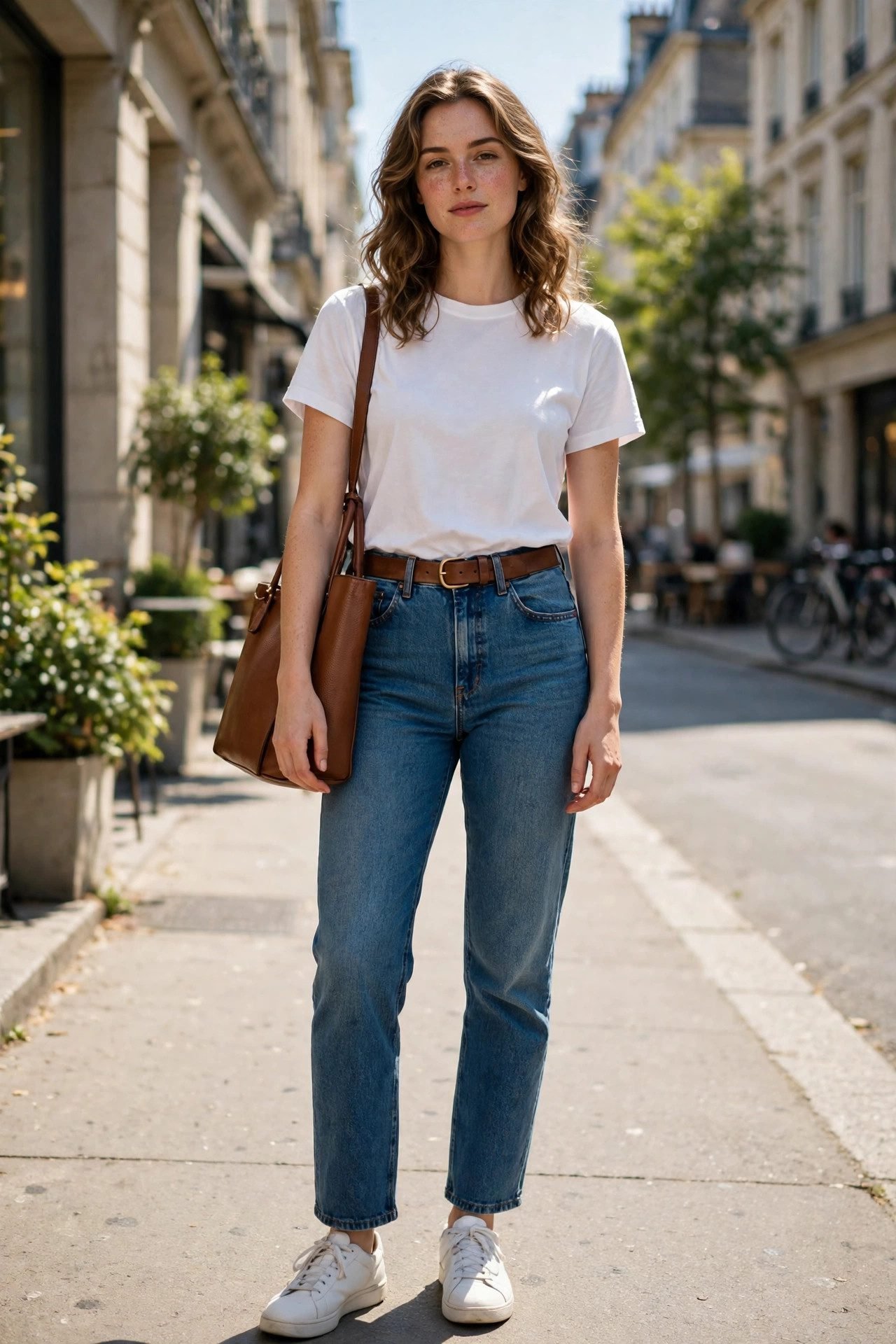 1. The Classic Jeans and White Tee