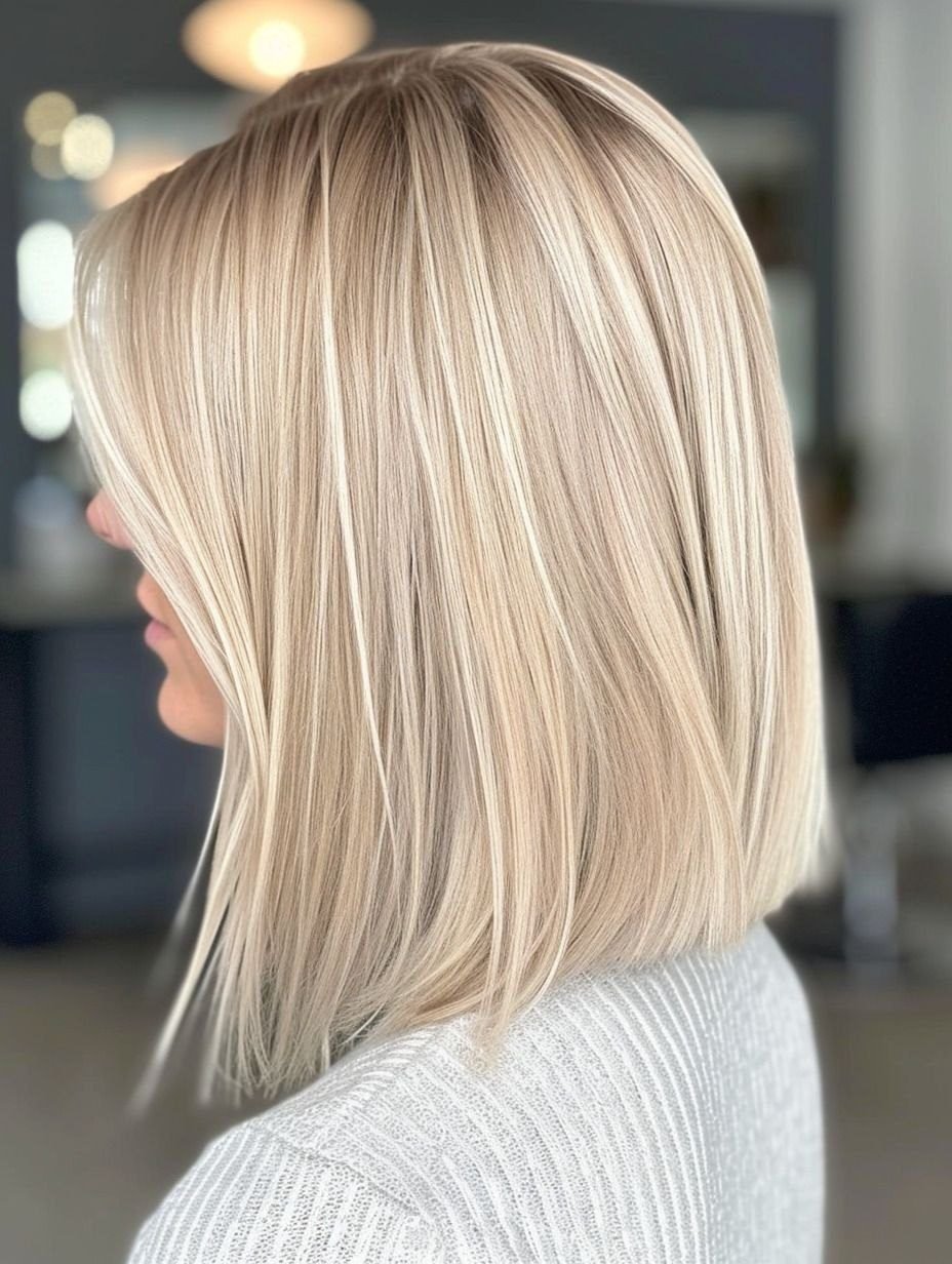Long Bobs with Bangs