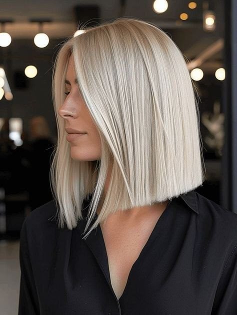 11. The Lob with Baby Bangs