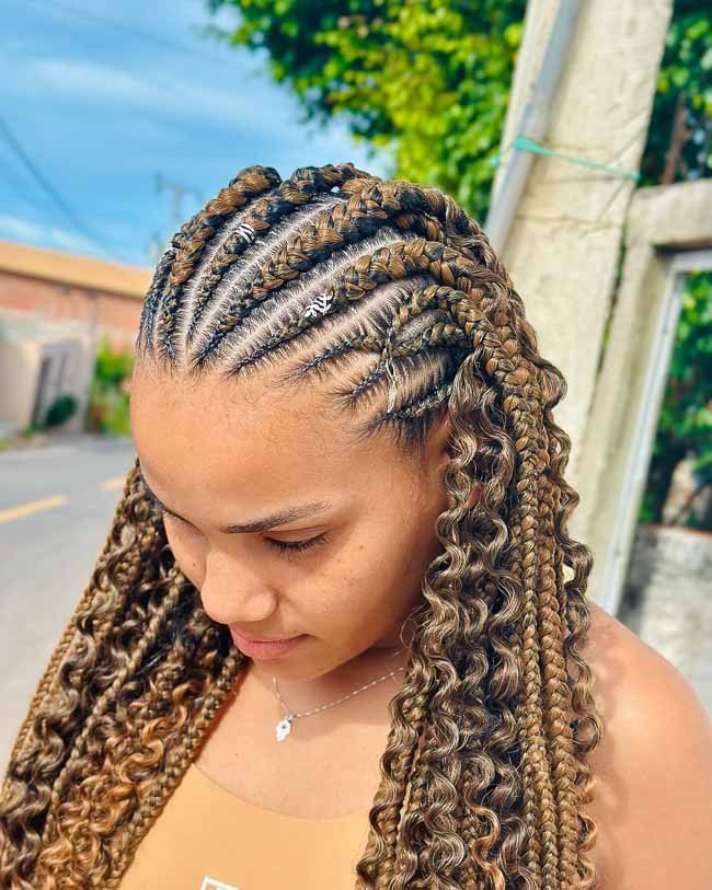 1. Straight-Back Cornrows