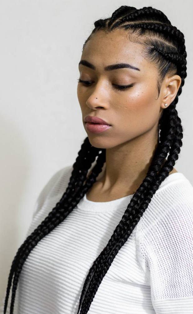 4. The Two-Row Cornrows