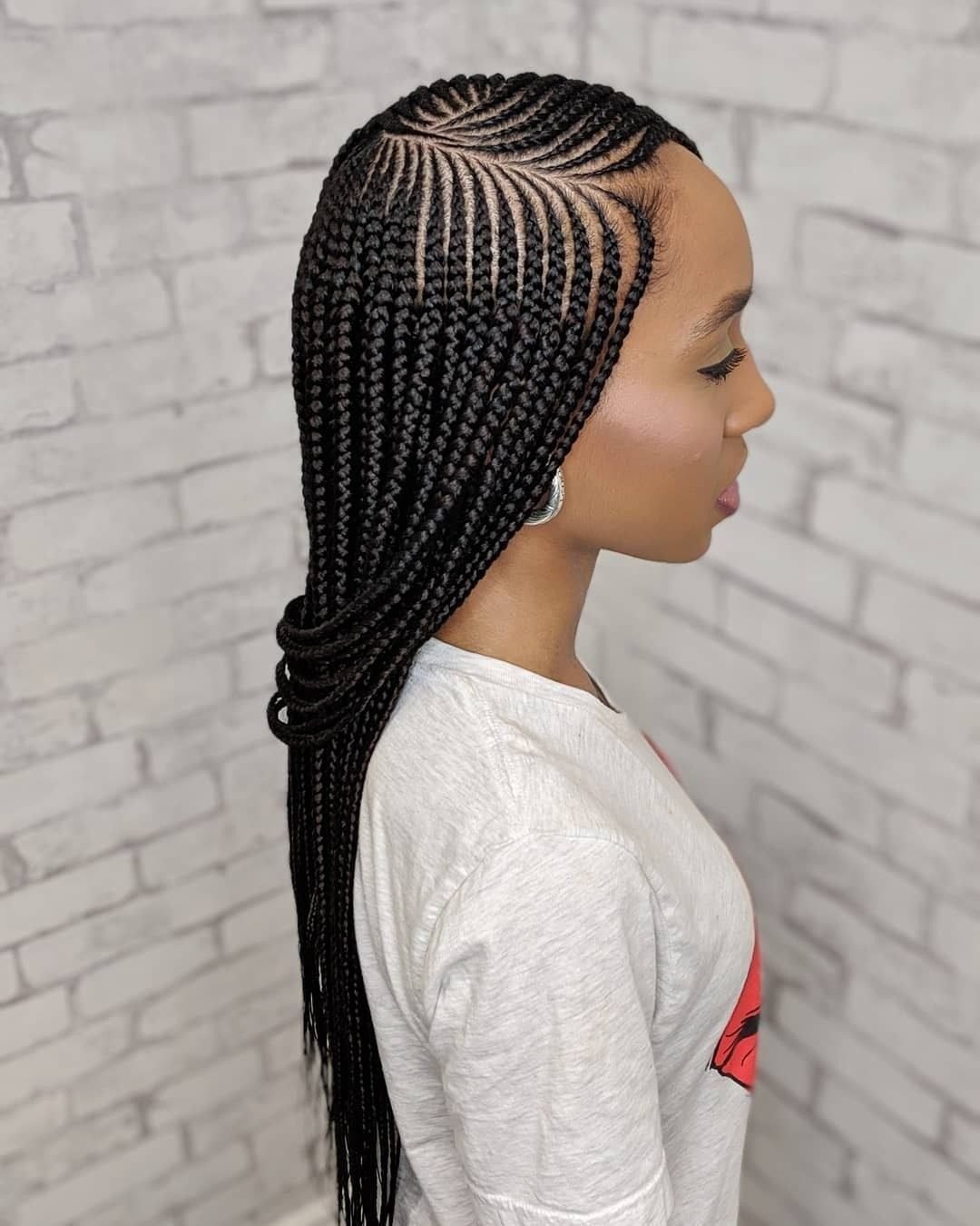 Geometric & Patterned Cornrow Hairstyles