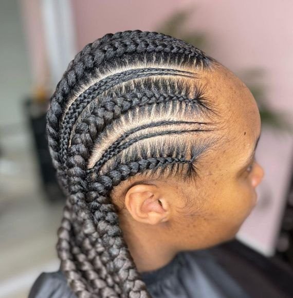 5. Zigzag Cornrows